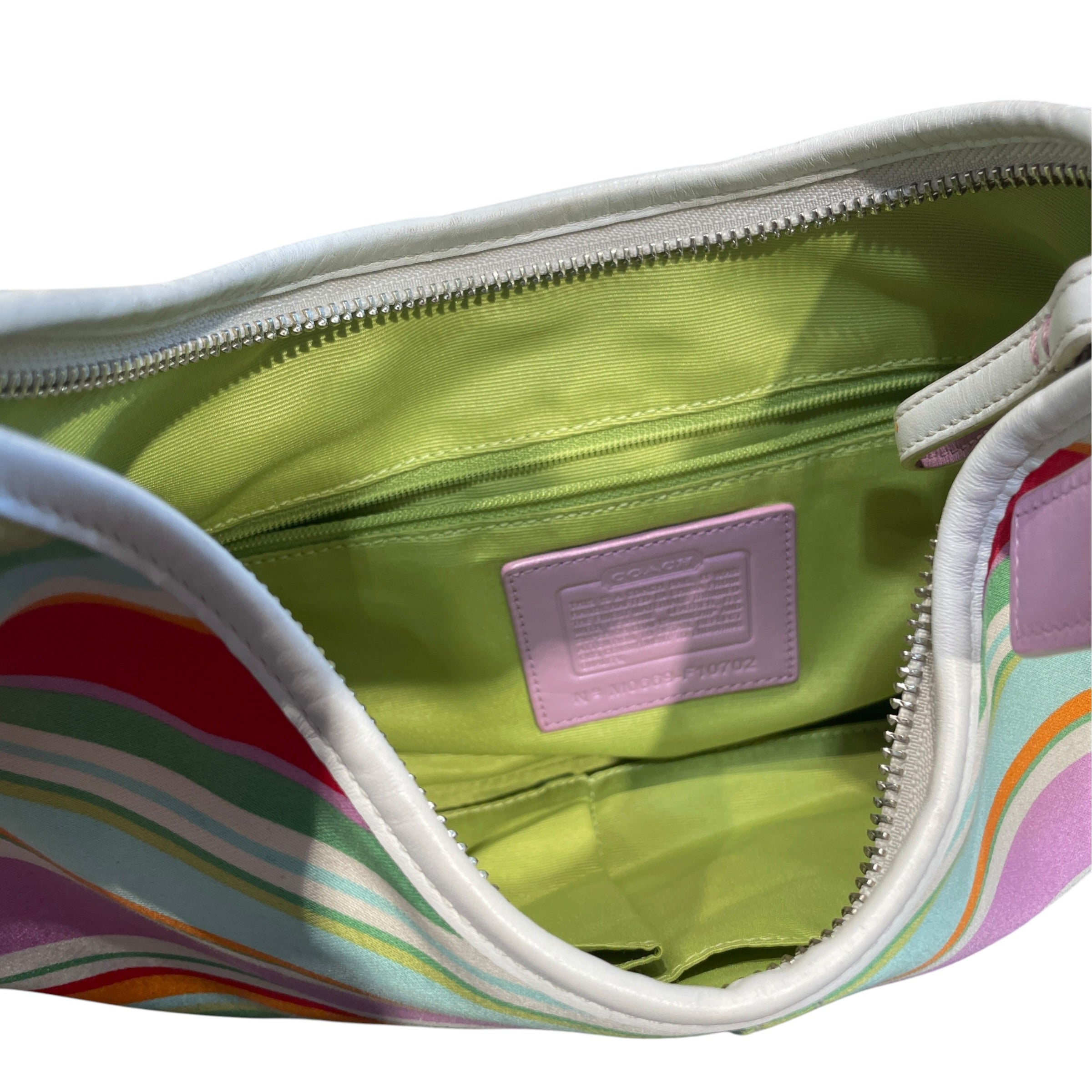 COACH/Hand Bag/Stripe/Nylon/MLT/Hobo Shoulder Bag view 5