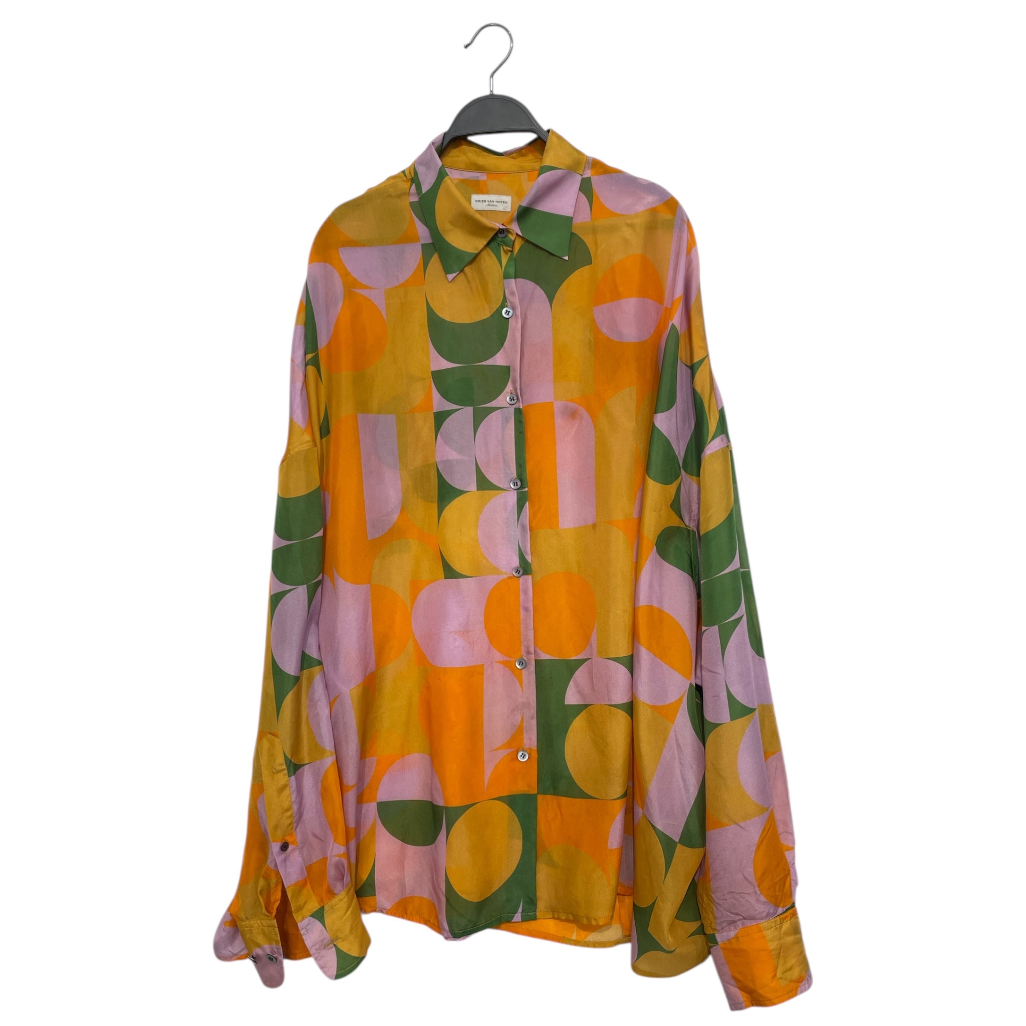 DRIES VAN NOTEN/LS Blouse/M/All Over Print/Silk/ORN/ view 1