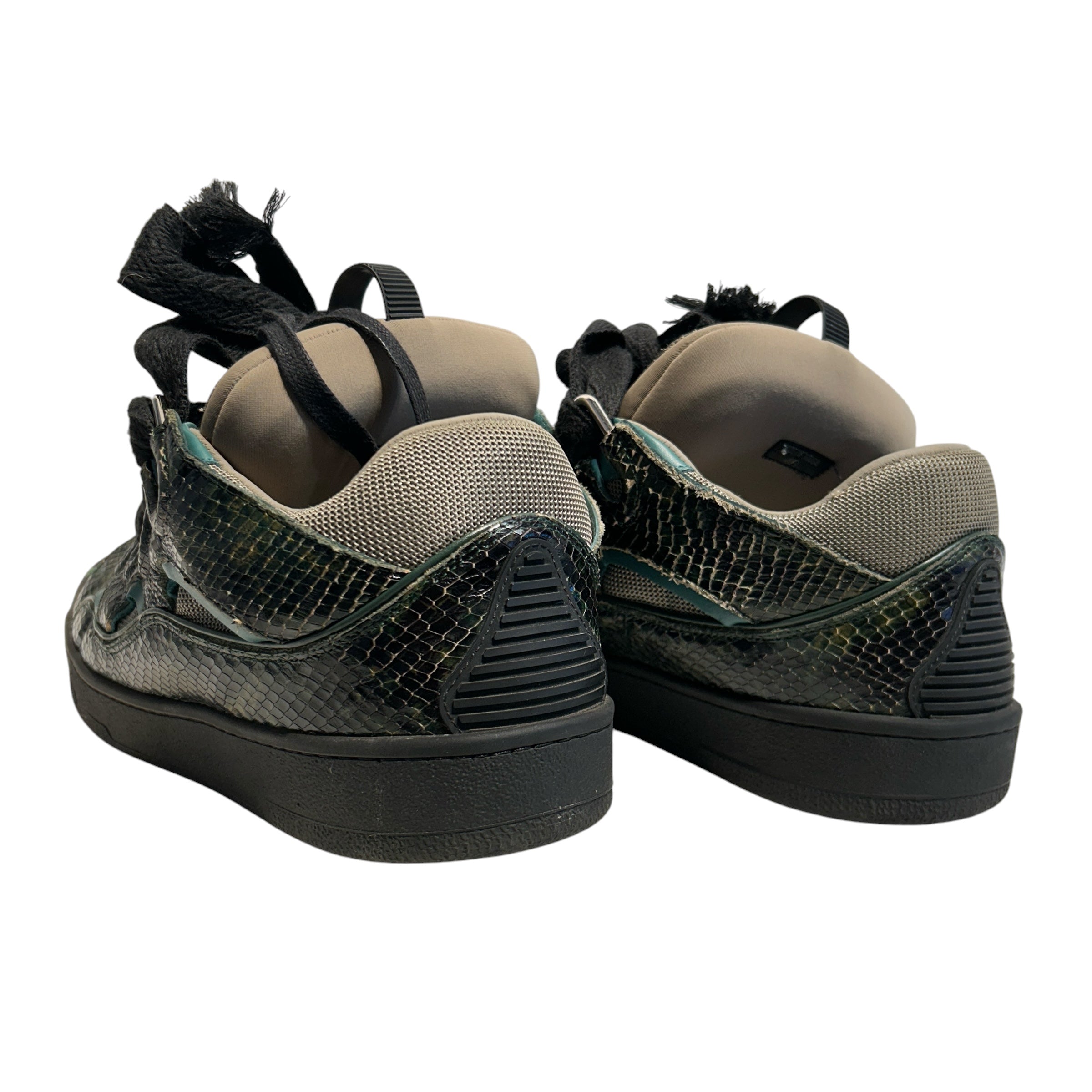 LANVIN/Shoes/EU 46/Animal Pattern/Leather/BLU/Curb Sneakers view 2