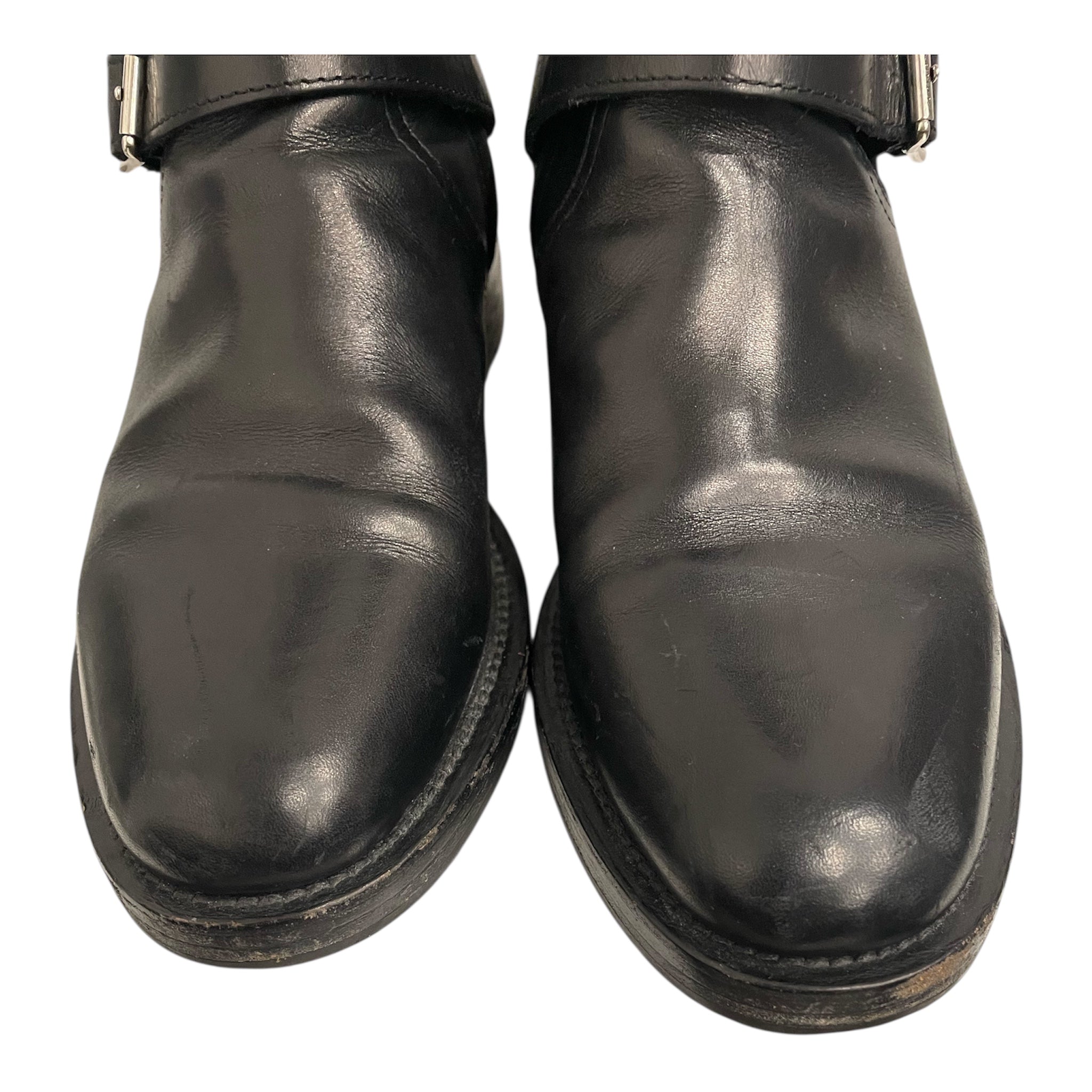 SAINT LAURENT/Boots/EU 40/Leather/BLK/f/w17 hedi moto boots view 4
