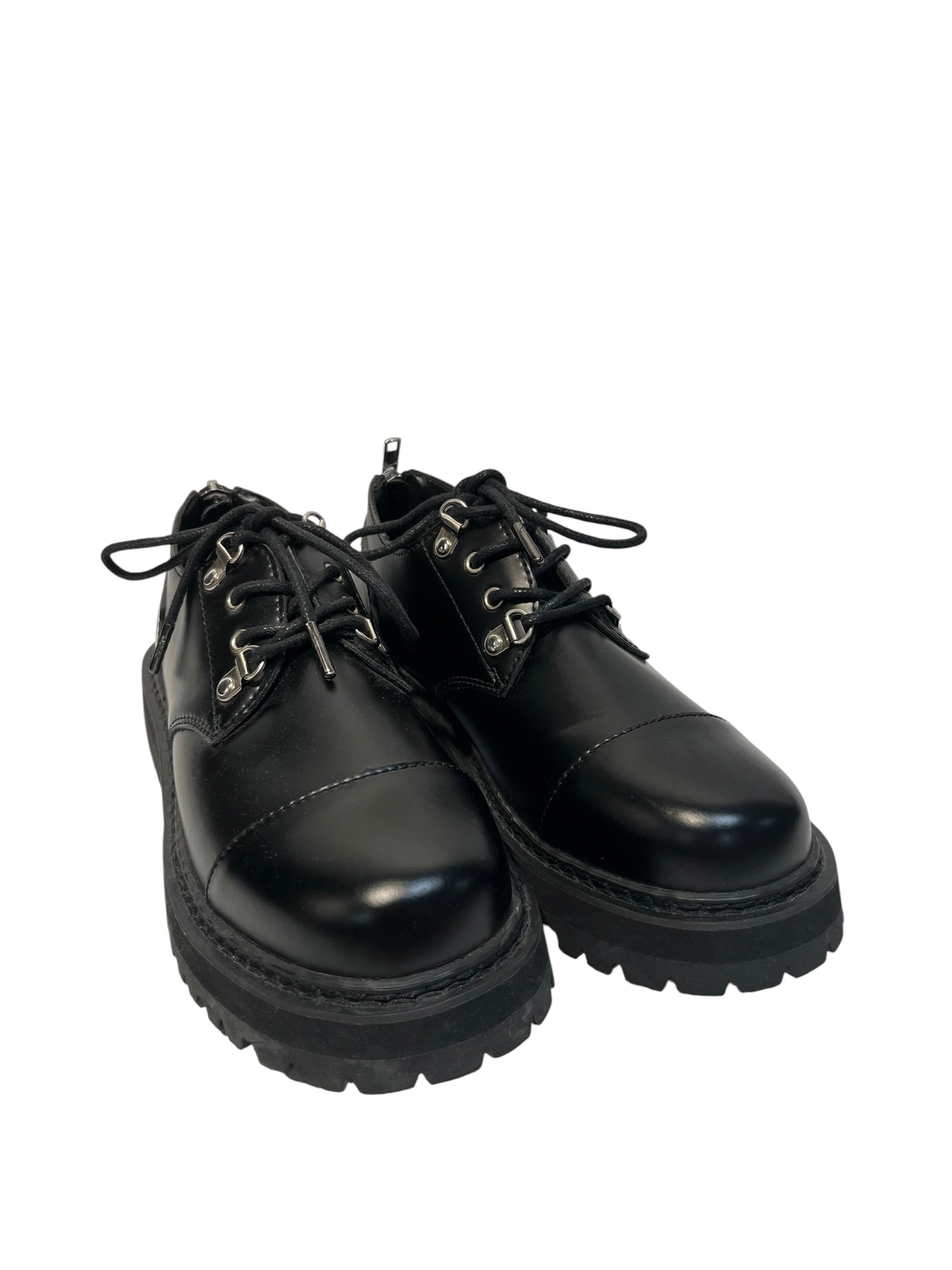 OREE/Loafers/EU 42.5/Leather/BLK/BACK ZIP DERBY view 1