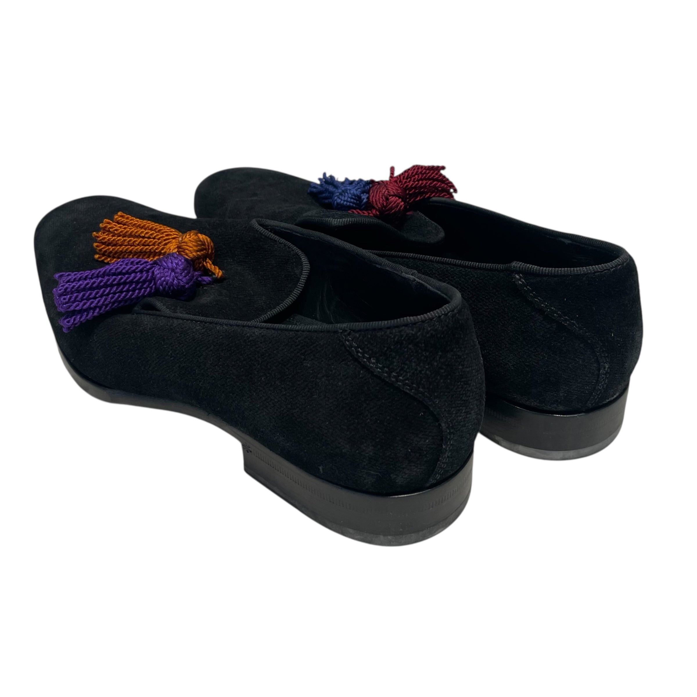 JIMMY CHOO/Loafers/US 9/Suede/BLK/FOXLEY TASSEL view 2