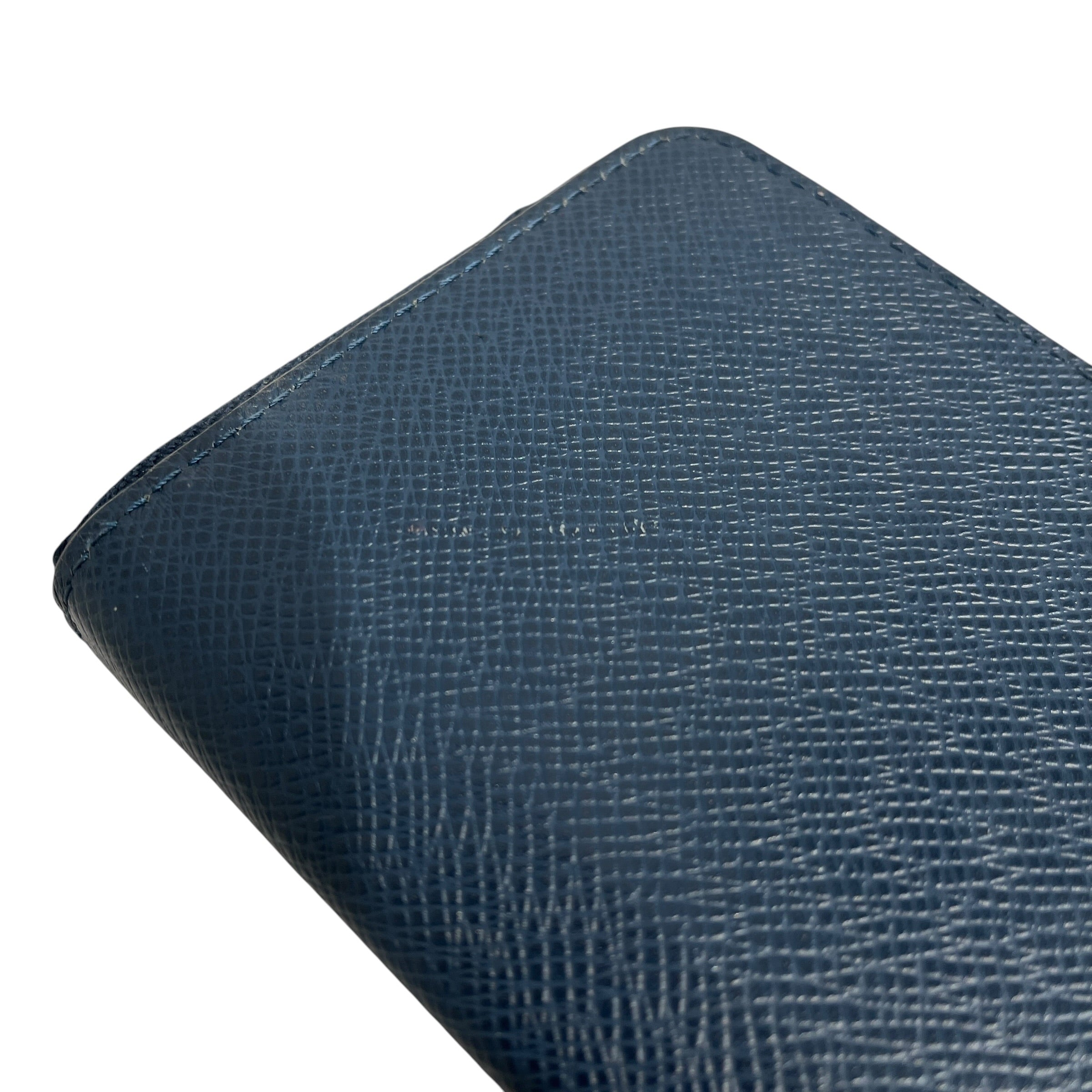LOUIS VUITTON/Bifold Wallet/Leather/NVY/M's/taiga view 7