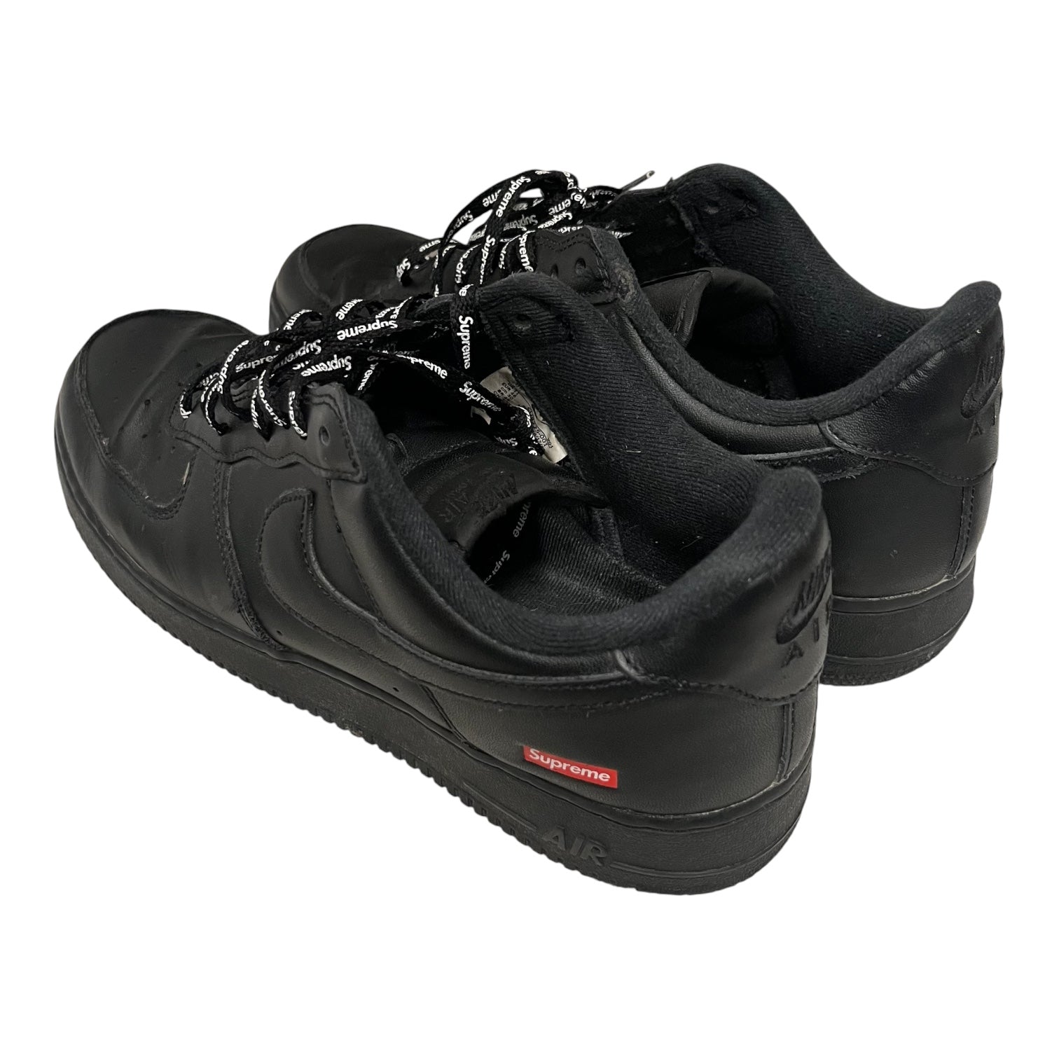 Supreme/NIKE/Low-Sneakers/US 12/Leather/BLK/AF1 view 2