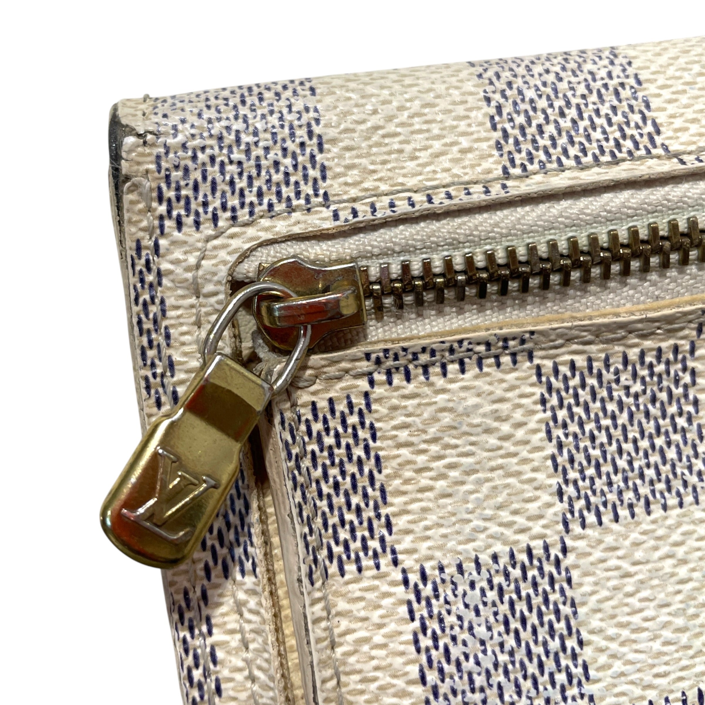 LOUIS VUITTON/Wallet/Monogram/Leather/WHT/Damier Bifold view 3