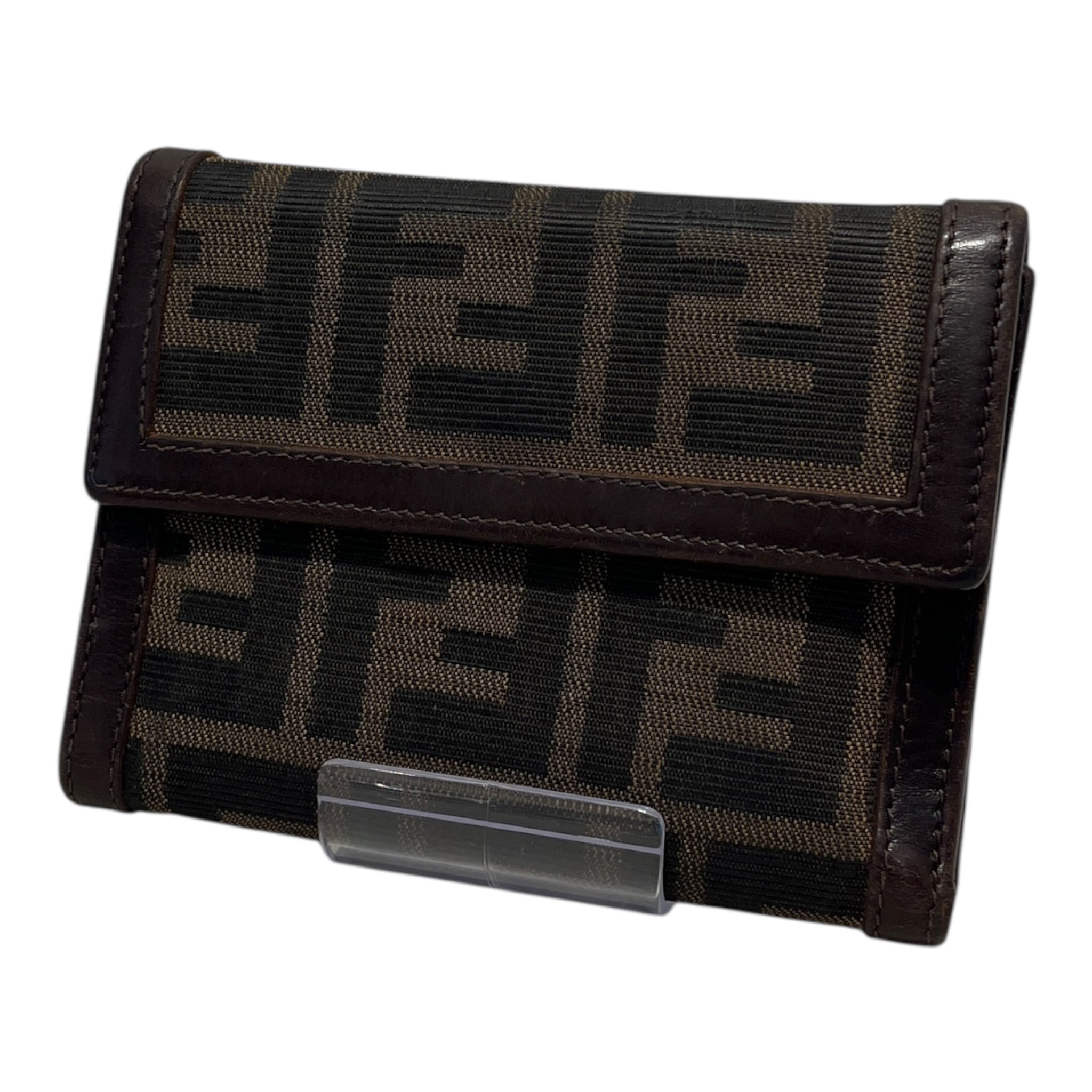 FENDI/Bifold Wallet/Monogram/BRW/Zucca Bifold FF Canvas Wallet view 1