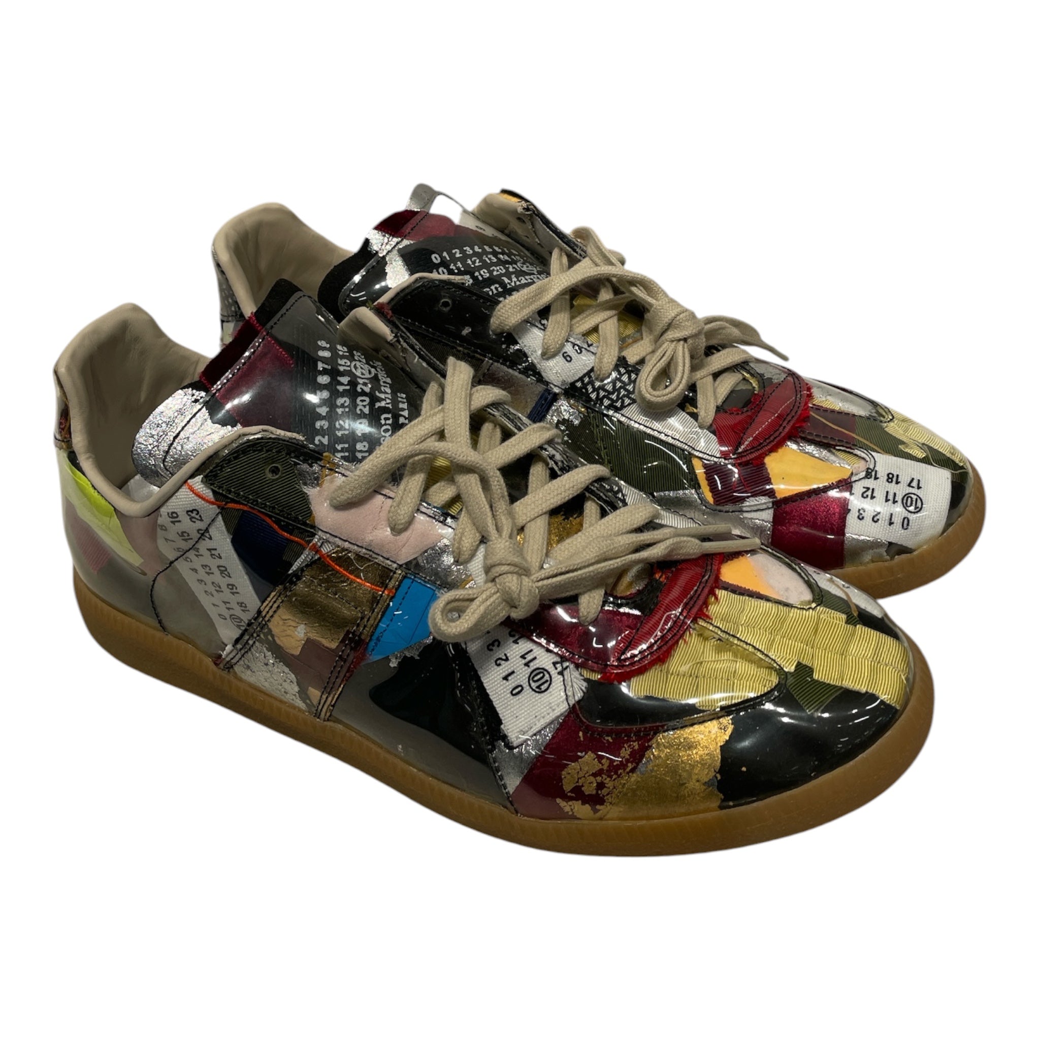 Maison Margiela/Low-Sneakers/EU 44/All Over Print/Leather/MLT/REPLICA PATCHWORK LIMITED ED. view 1
