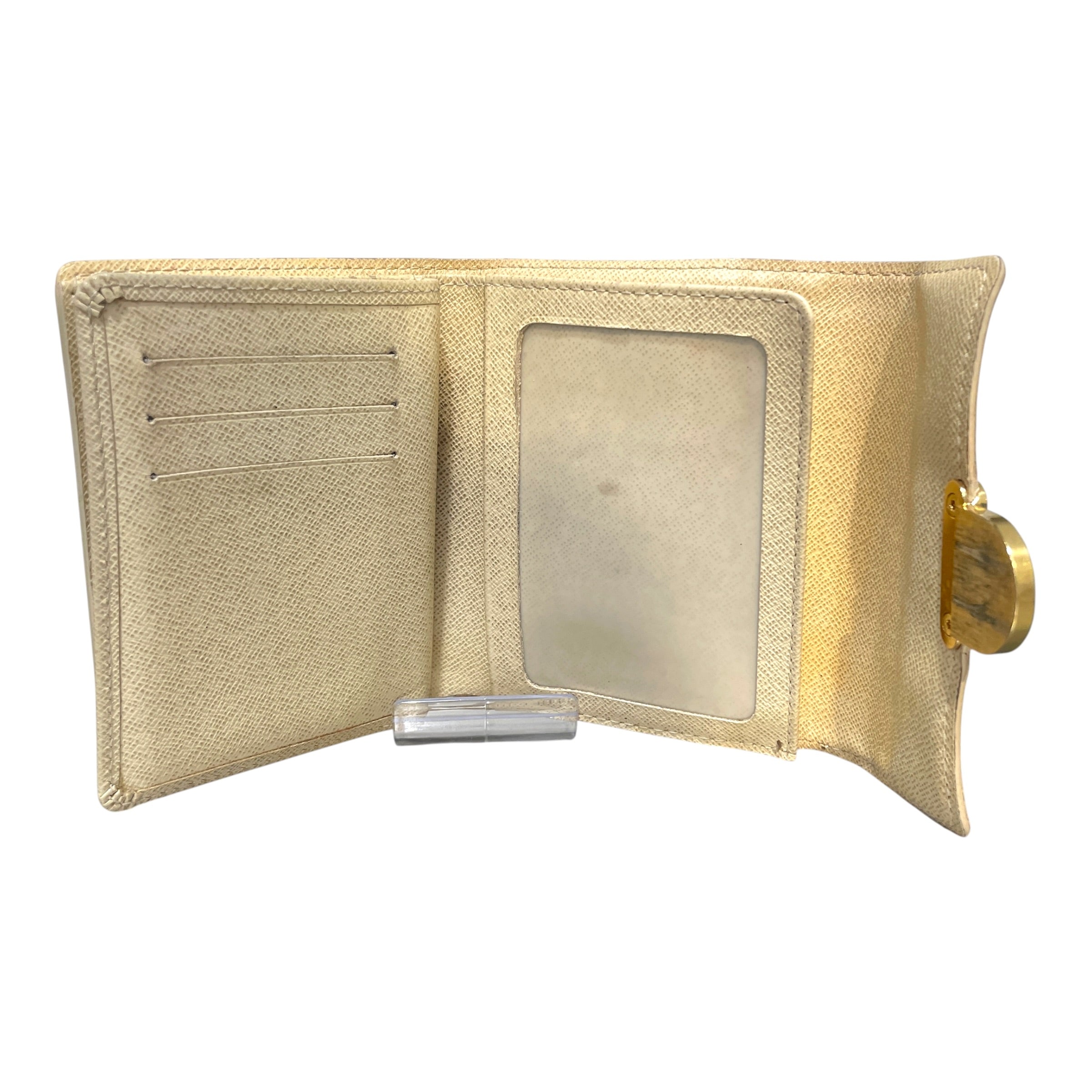 LOUIS VUITTON/Wallet/Monogram/Leather/WHT/Damier Bifold view 4