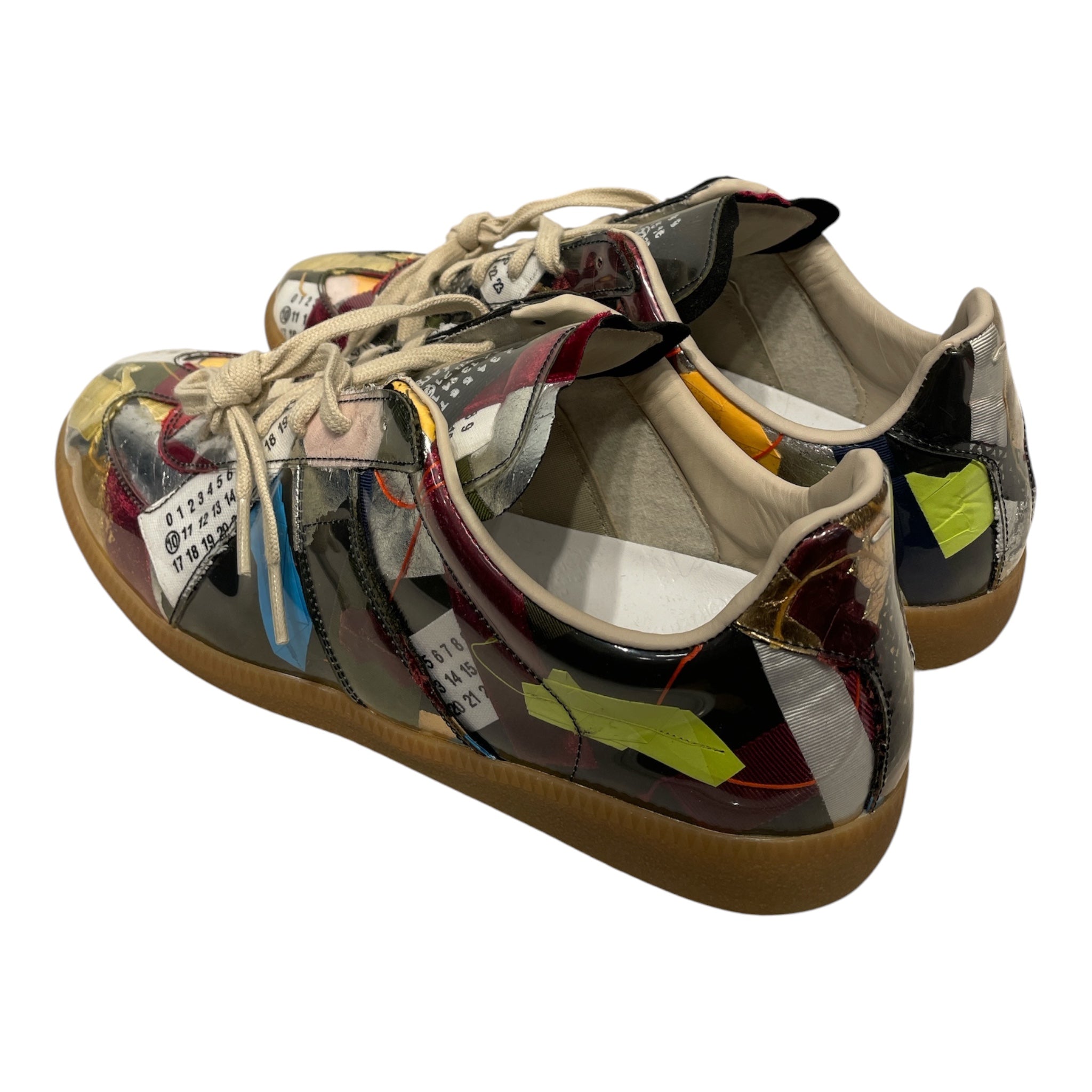 Maison Margiela/Low-Sneakers/EU 44/All Over Print/Leather/MLT/REPLICA PATCHWORK LIMITED ED. view 2