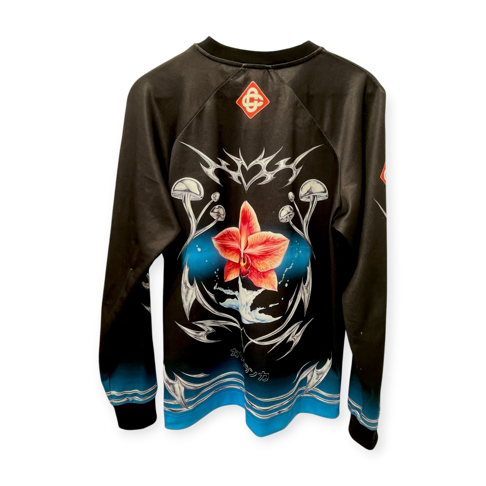 CASABLANCA/LS Shirt/S/Polyester/BLK/All Over Print/METAL LOGO LONGLSEEVE view 2