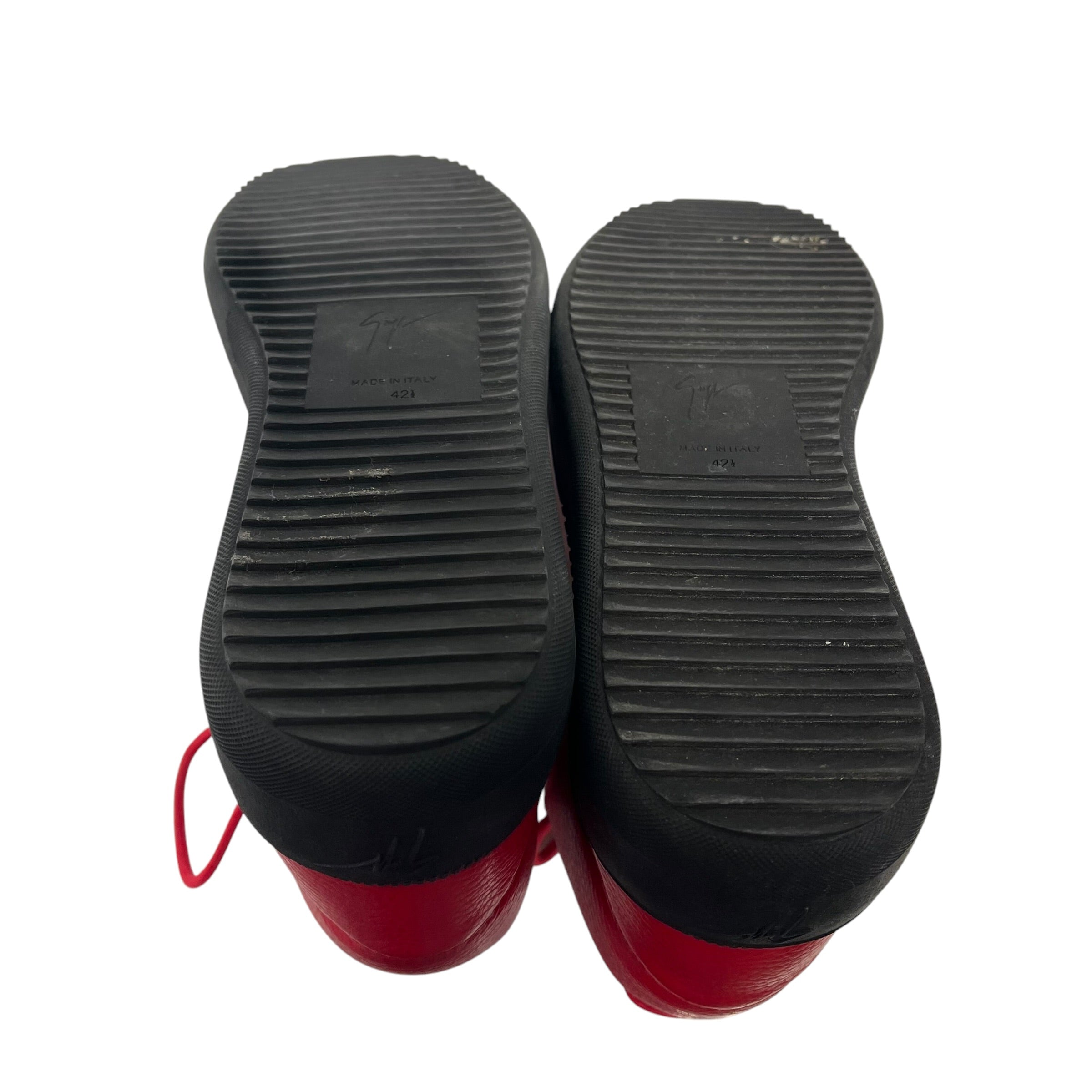 Giuseppe Zanotti/Hi-Sneakers/EU 42.5/Leather/RED/KRISS SNKR DUAL ZIP view 5
