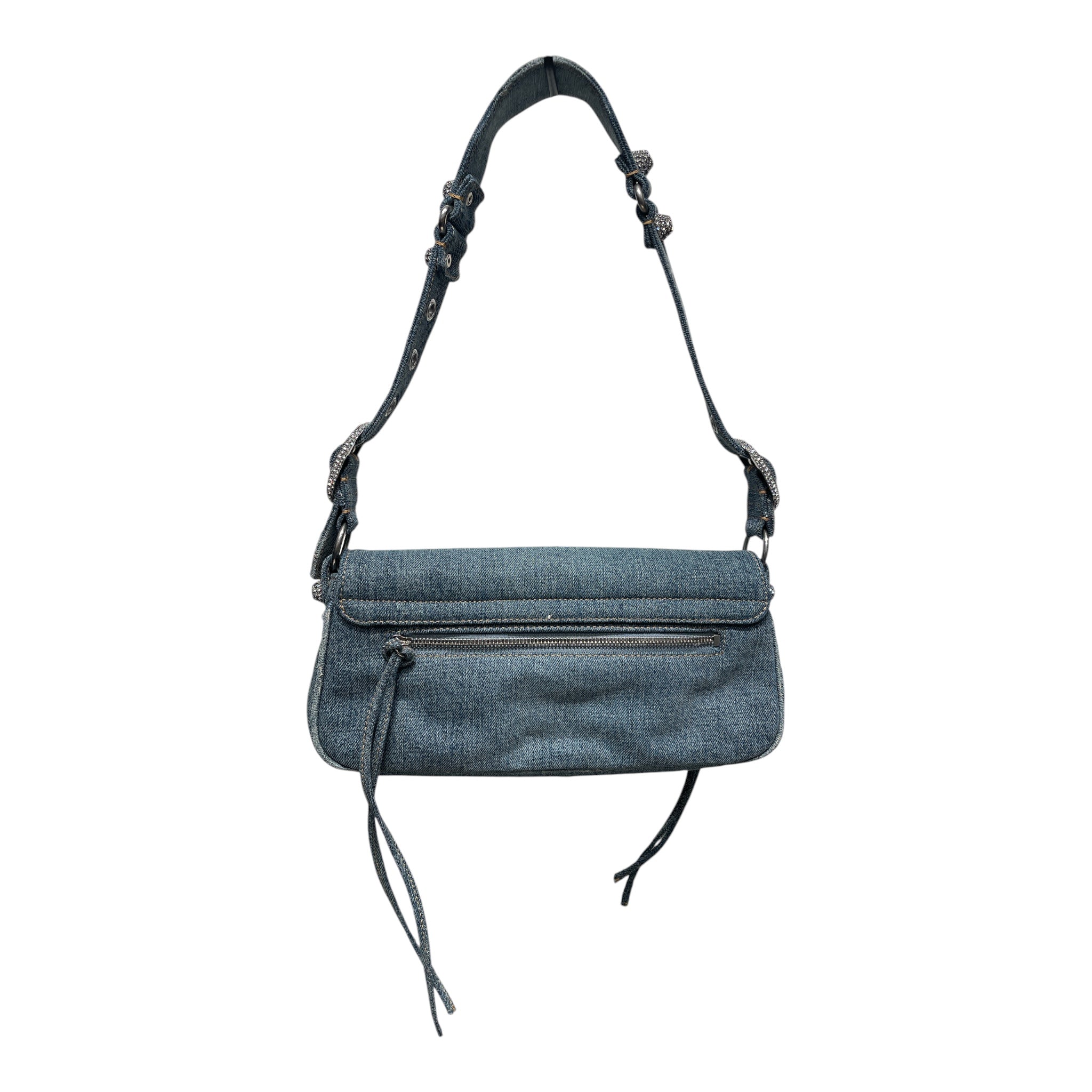 BALENCIAGA/Hand Bag/Denim/BLU/LE CAGOLE SMALL SLING BAG view 2
