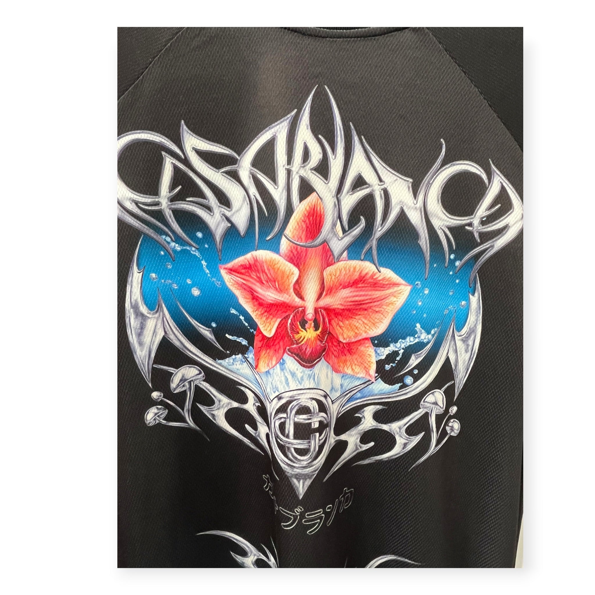 CASABLANCA/LS Shirt/S/Polyester/BLK/All Over Print/METAL LOGO LONGLSEEVE view 4