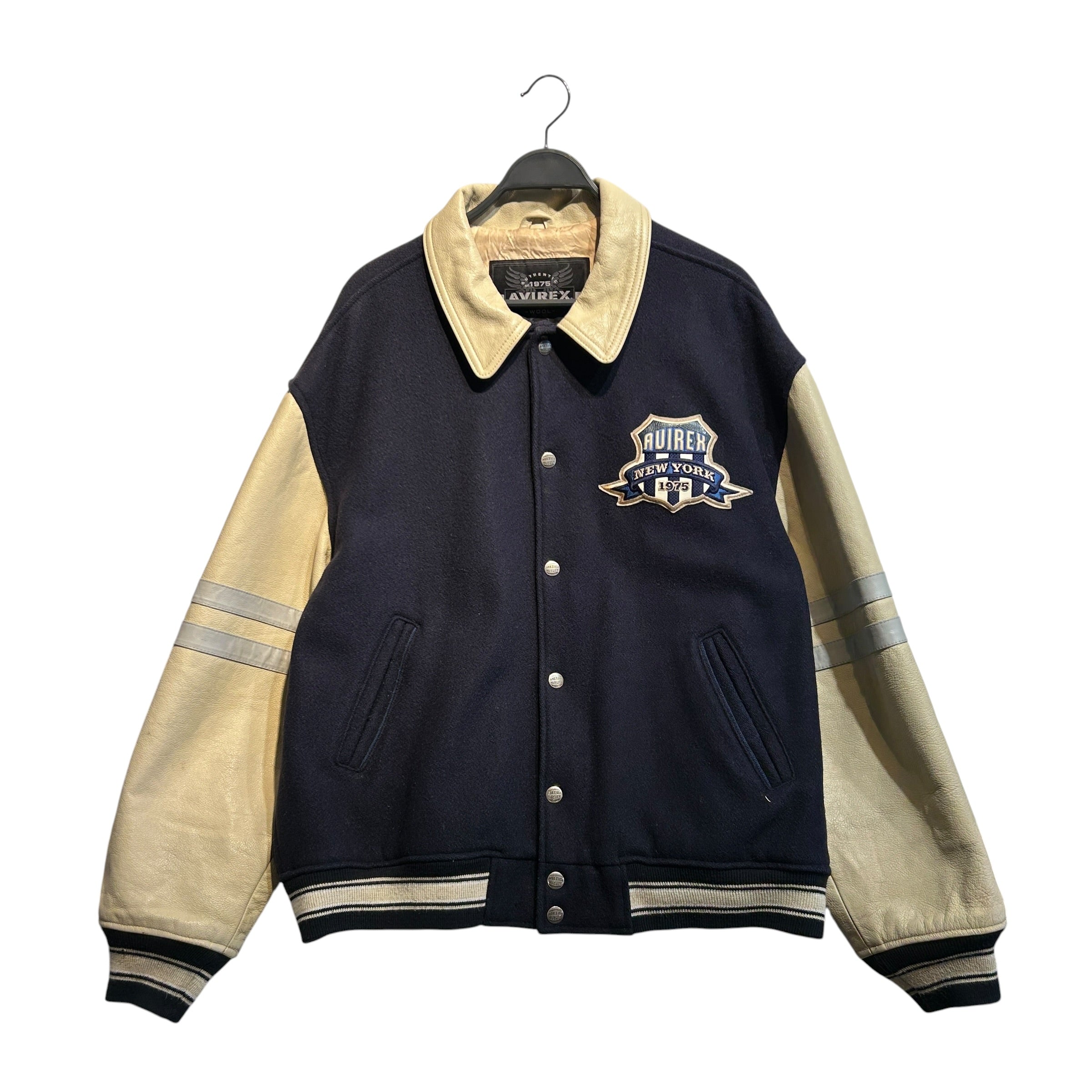 AVIREX/Flight Jkt/XL/Wool/IDG/Graphic/AVIREX NEW YORK view 1