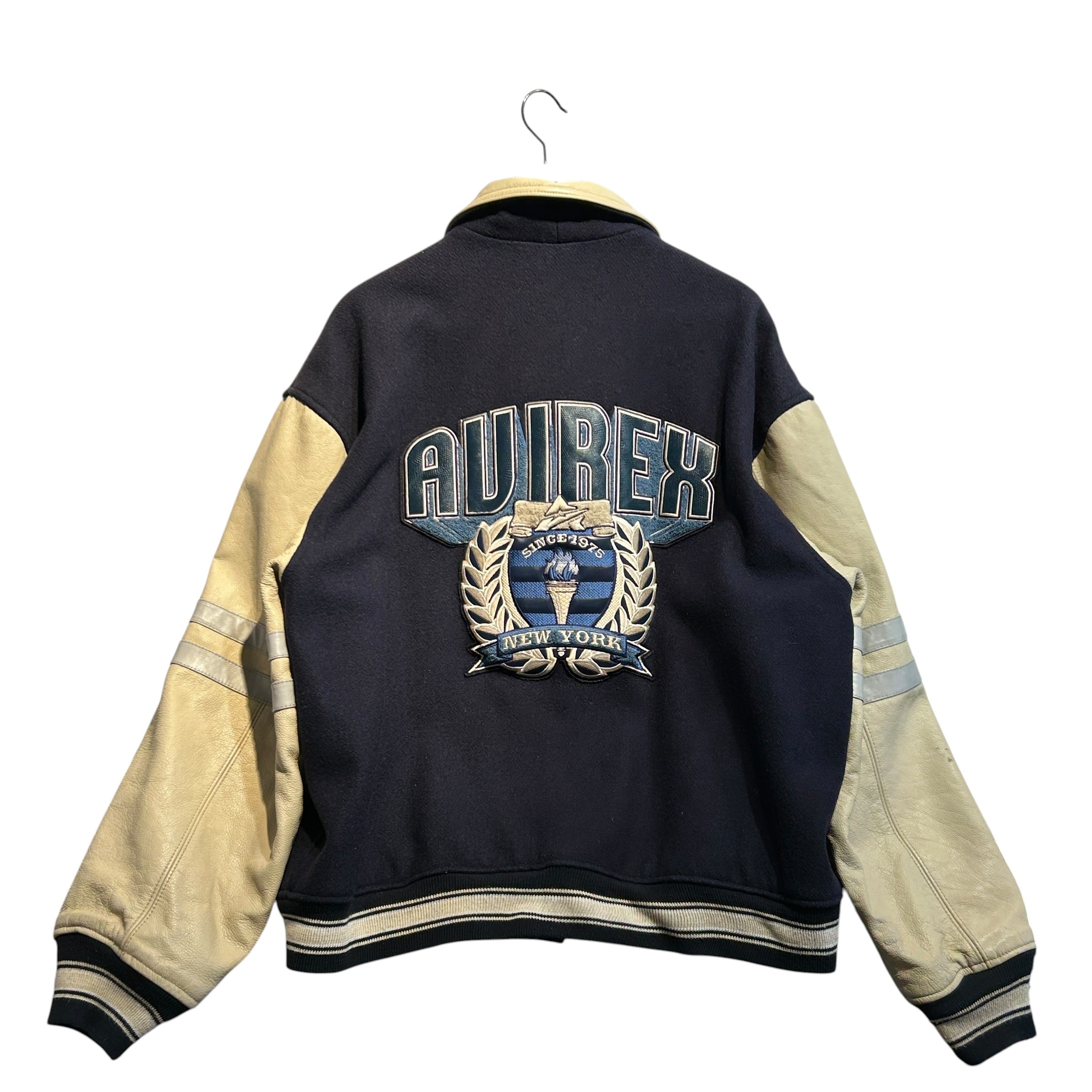 AVIREX/Flight Jkt/XL/Wool/IDG/Graphic/AVIREX NEW YORK view 2