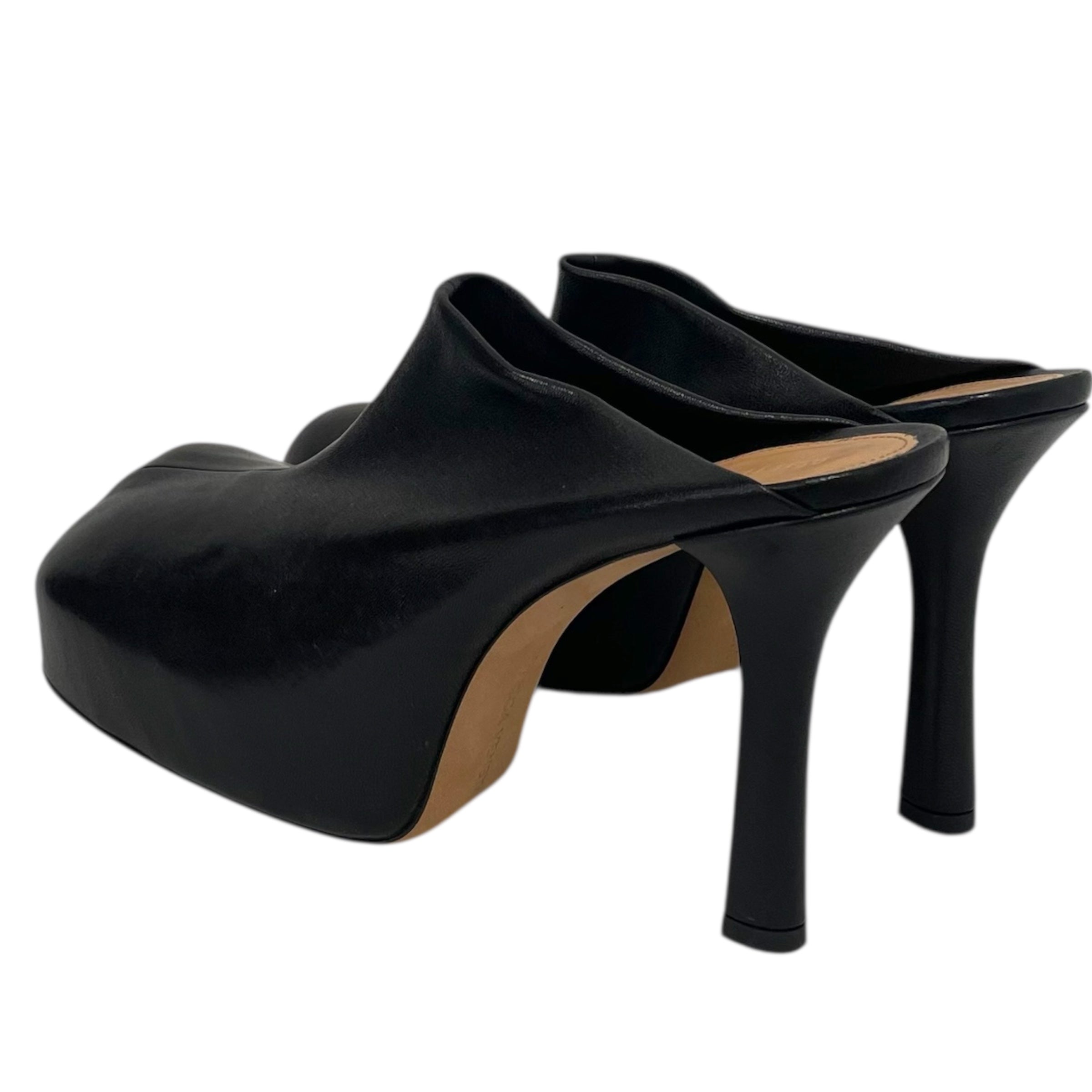 BOTTEGA VENETA/Heels/EU 40/Leather/BLK/CLOSE TOE HEEL view 2