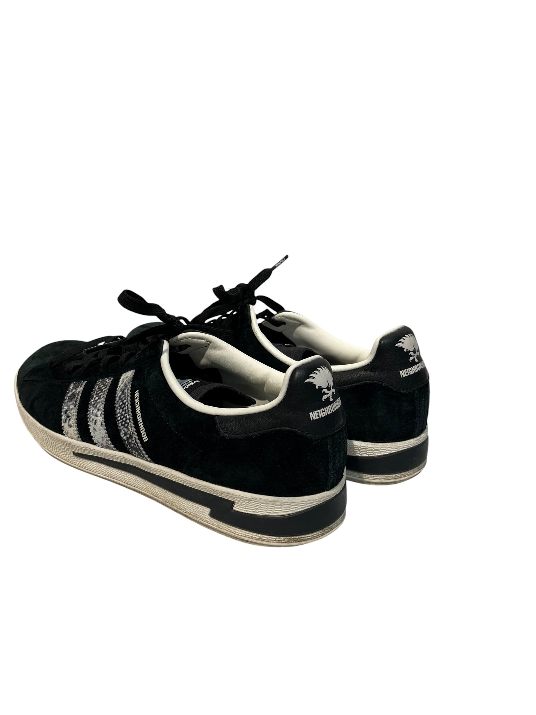 adidas/NEIGHBORHOOD/Low-Sneakers/US 11/Suede/BLK/Campus view 2