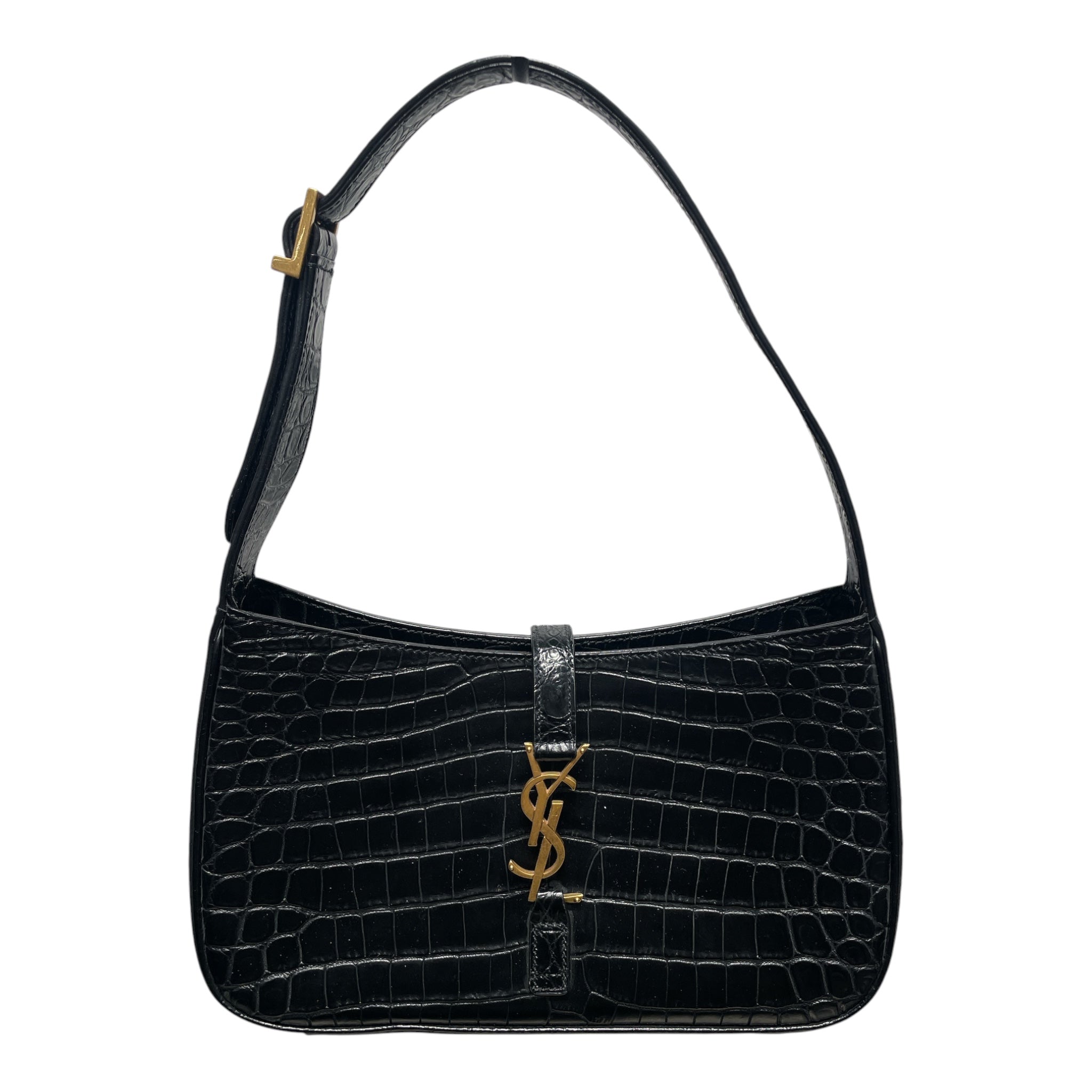 SAINT LAURENT/Hand Bag/Leather/BLK/LE 5 A 7 HOBO BAG view 1