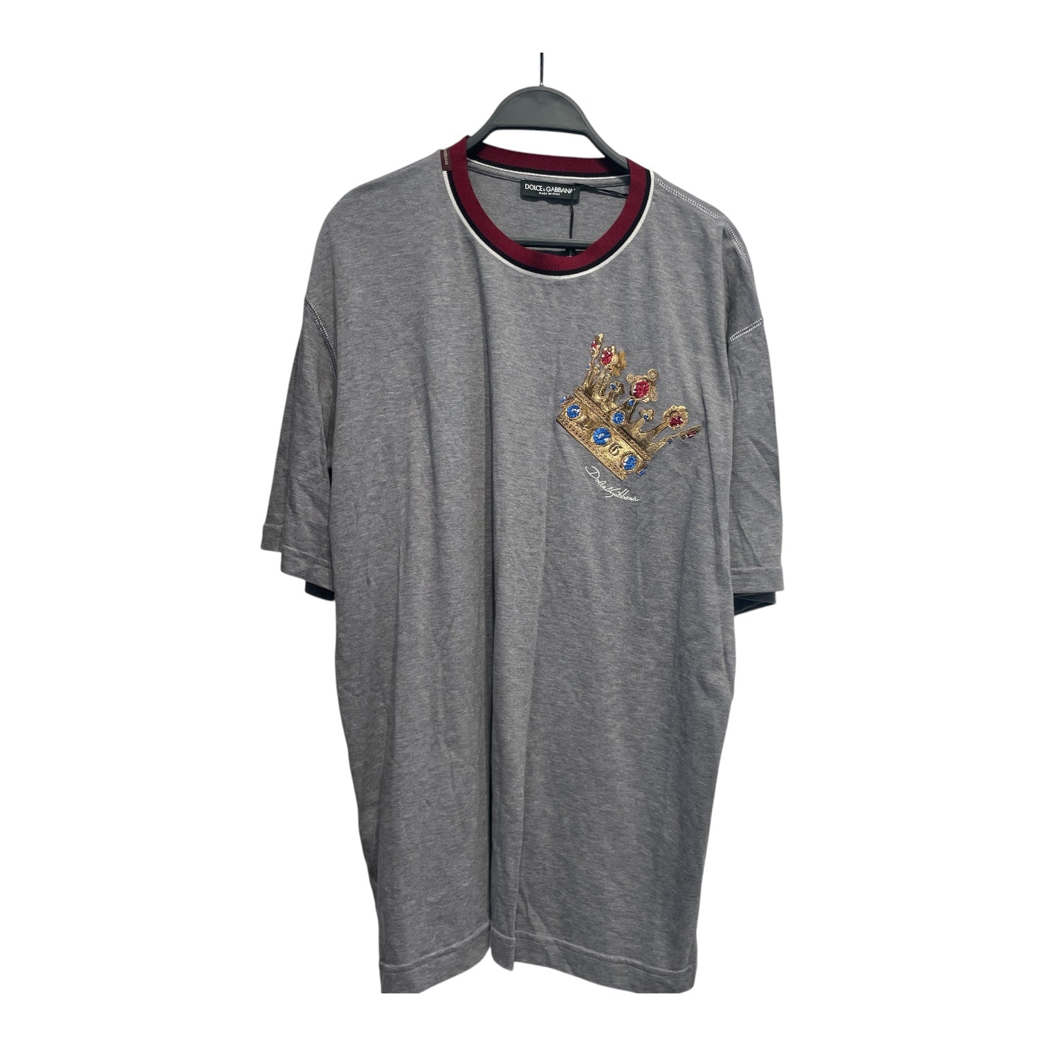 DOLCE&GABBANA/T-Shirt/52/Cotton/GRY/High Neck/ view 1