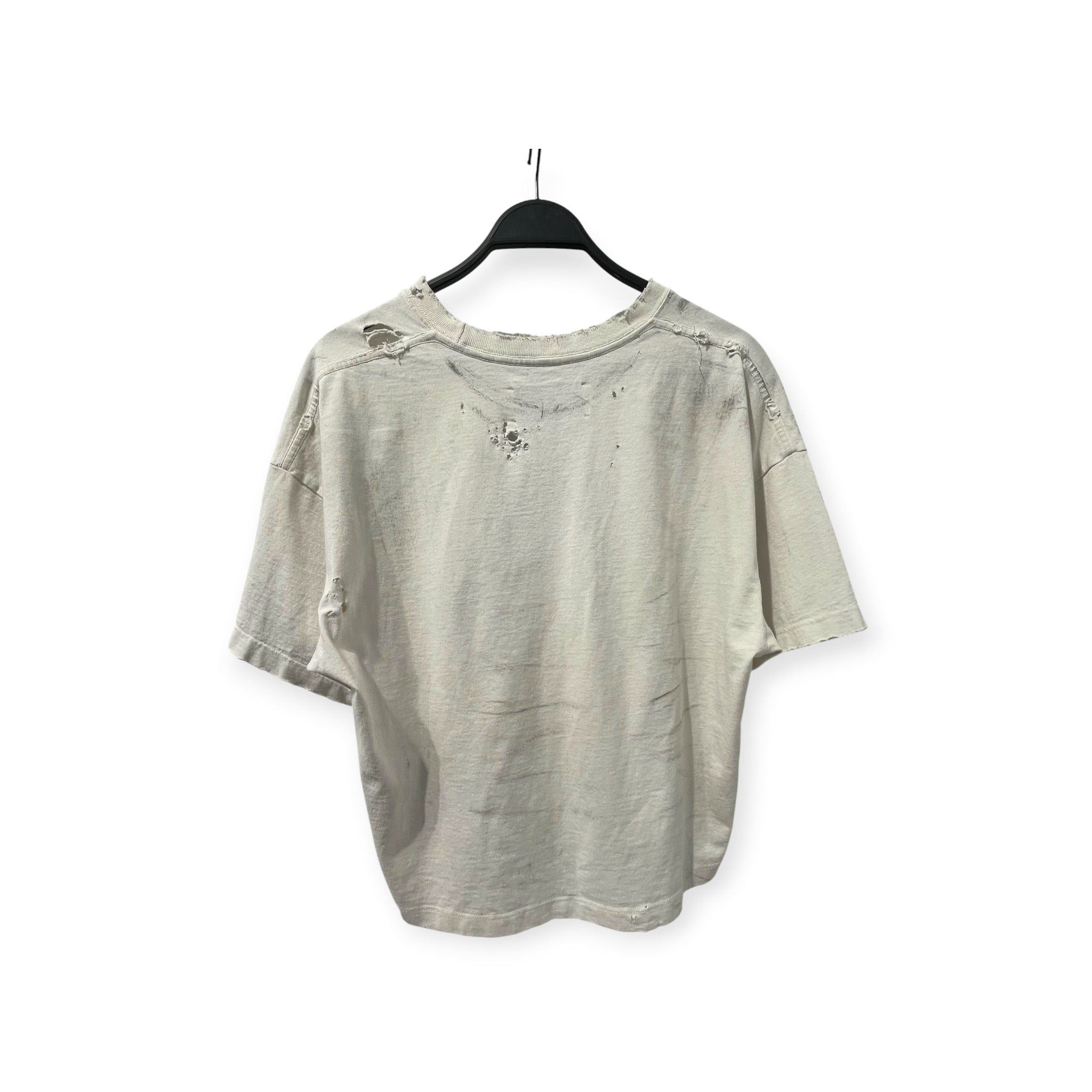 SATOSHI NAKAMOTO /T-Shirt/S/Cotton/WHT/CROPPED THRASHED TEE view 2