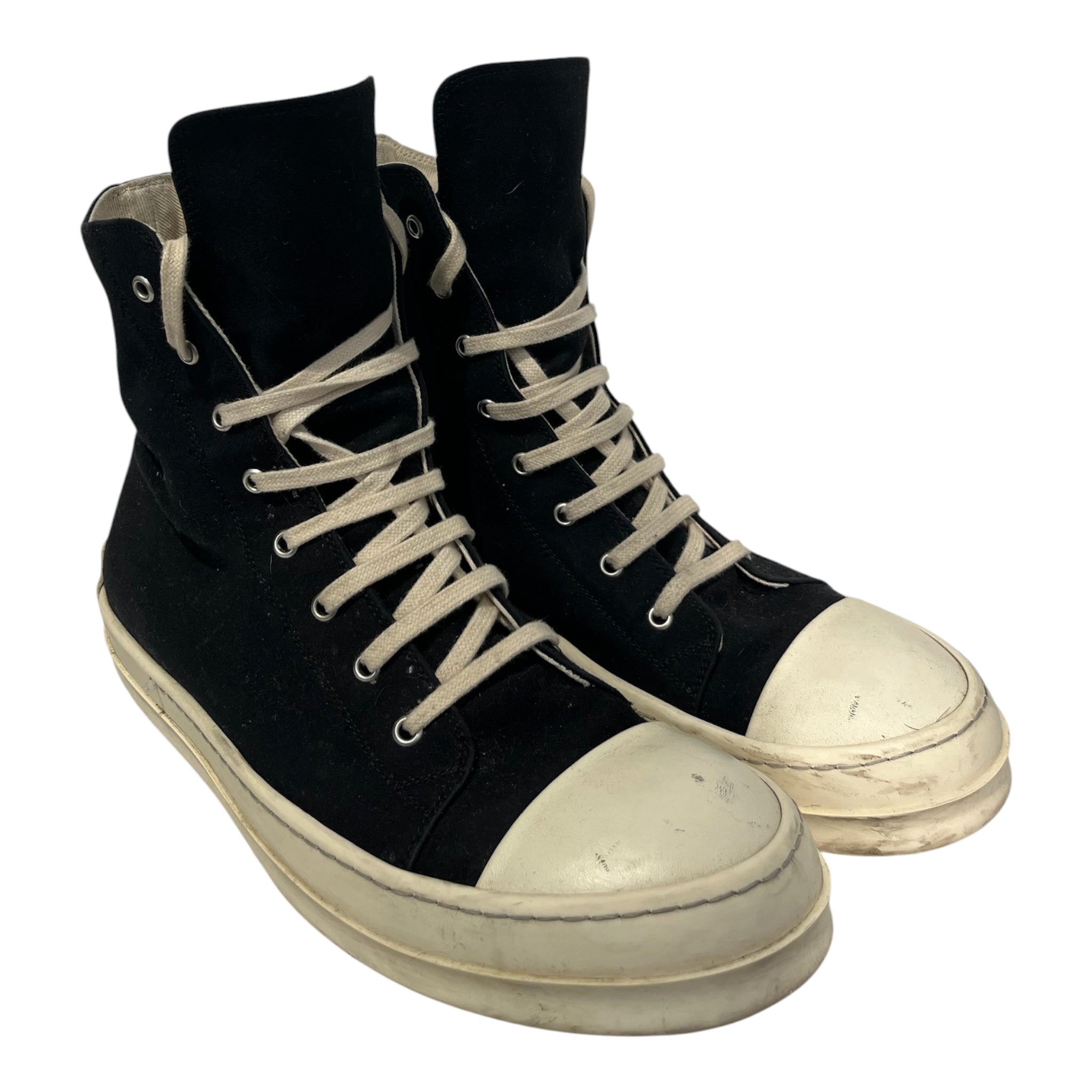 RICK OWENS DRKSHDW/Hi-Sneakers/EU 45/Cotton/BLK/HIGH TOP RAMONES view 1