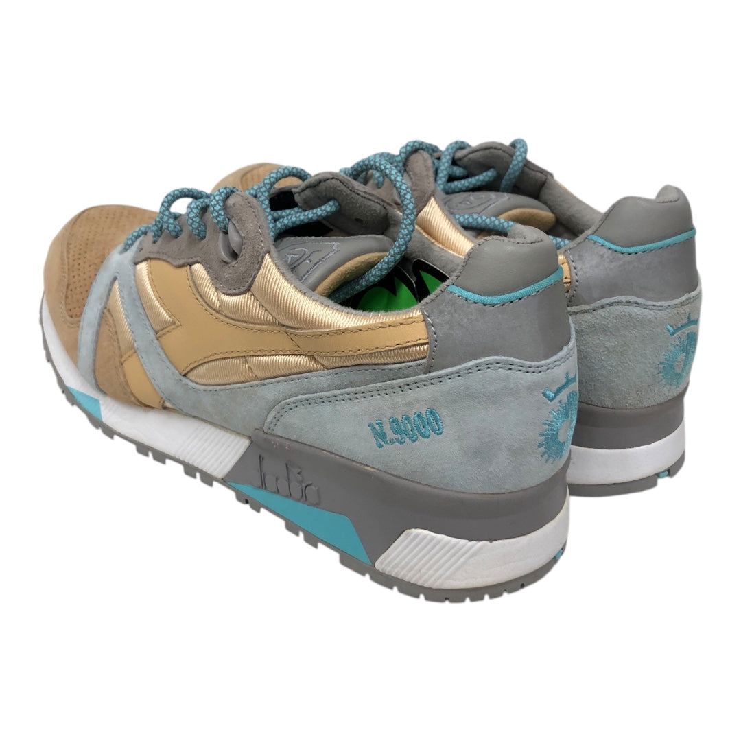 DIADORA/Low-Sneakers/US 10/Stripe/Suede/CRM/N9000 24 Kilates Sol Blu/Cream view 2