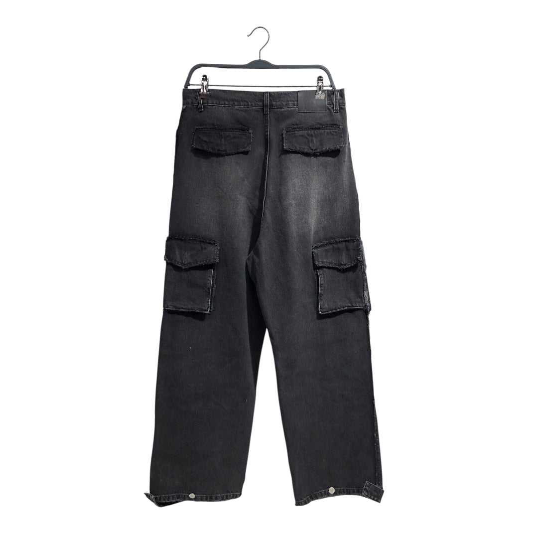 O. FILES/Cargo Pants/30/Cotton/BLK/CARGO DENIM JEAN view 2
