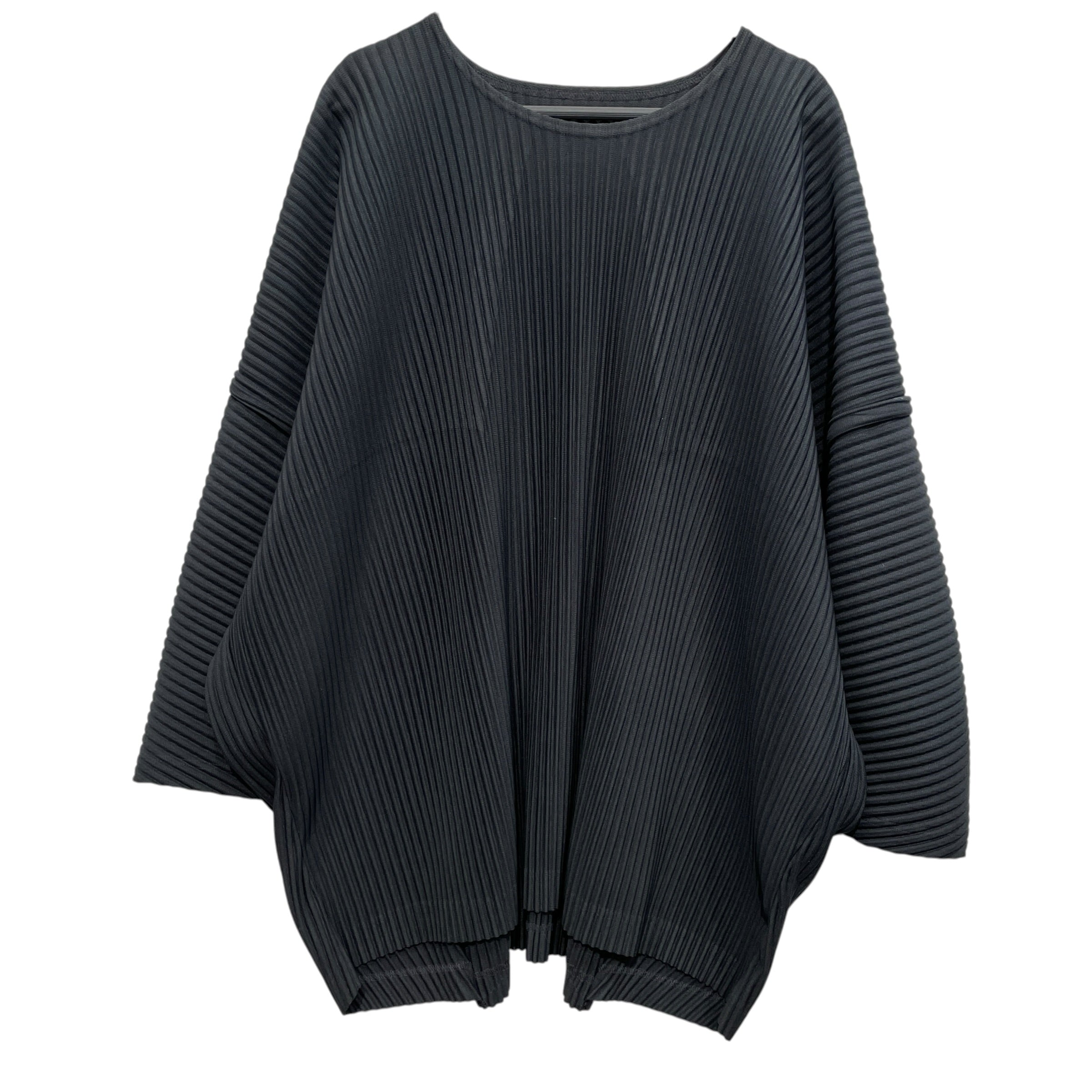 HOMME PLISSE ISSEY MIYAKE/Cut & Sew/3/Polyester/BLK/ARM PANEL PLEATS view 1