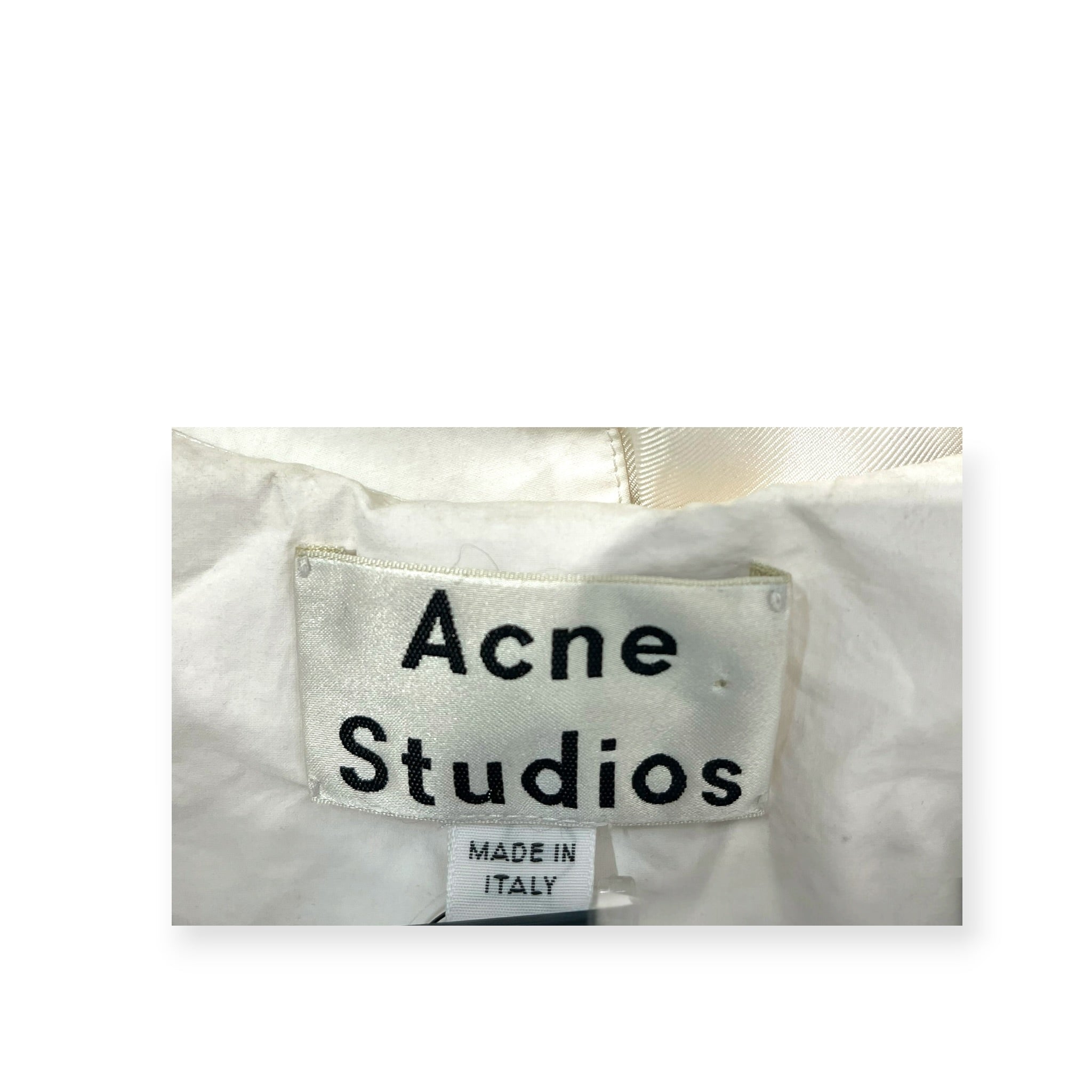 Acne Studios/Dress/42/Cotton/WHT/Maxi Length/CARON SE/PAPER V NECK DRESS view 3
