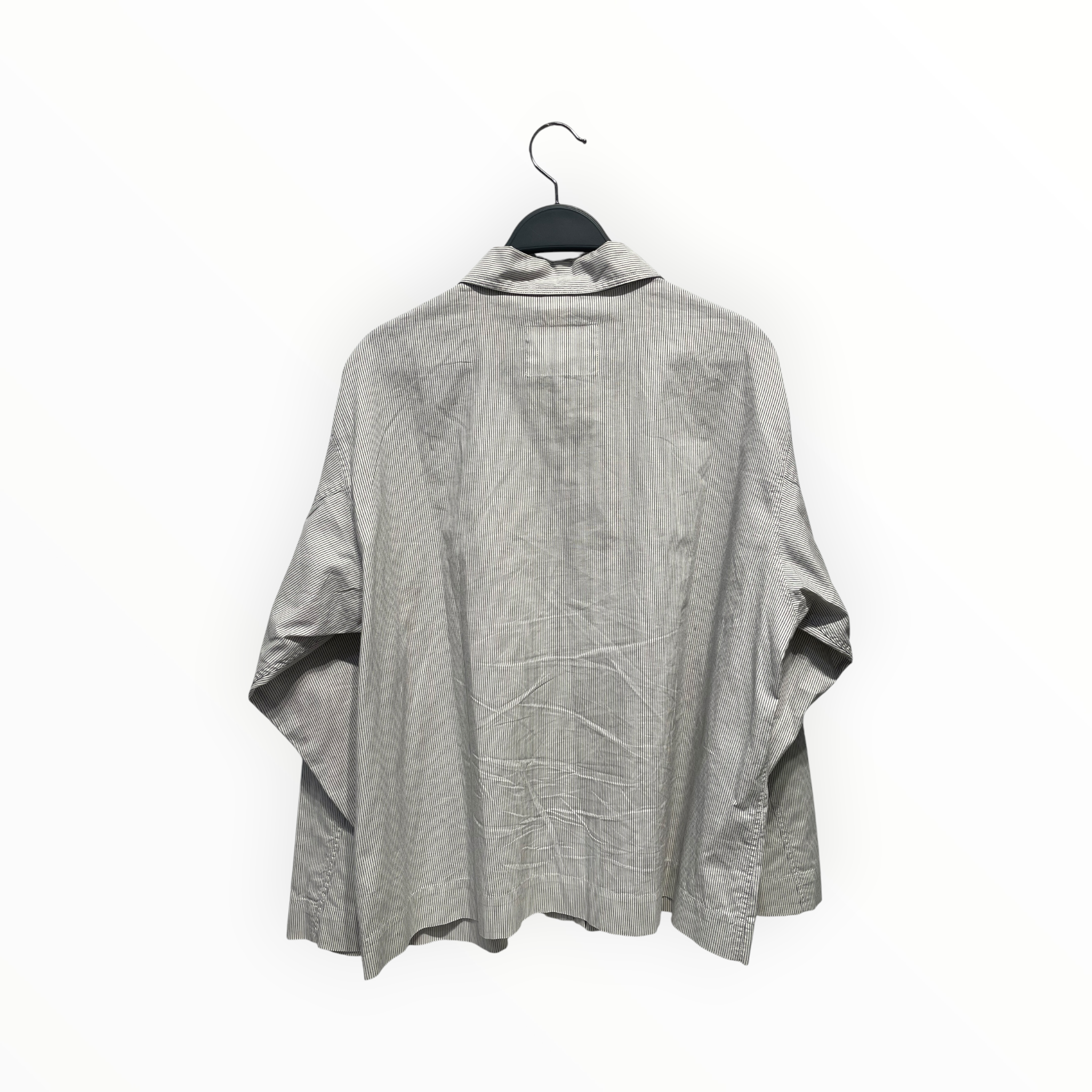 Margaret Howell/LS Shirt/2/Cotton/WHT/Stripe/pocket view 2