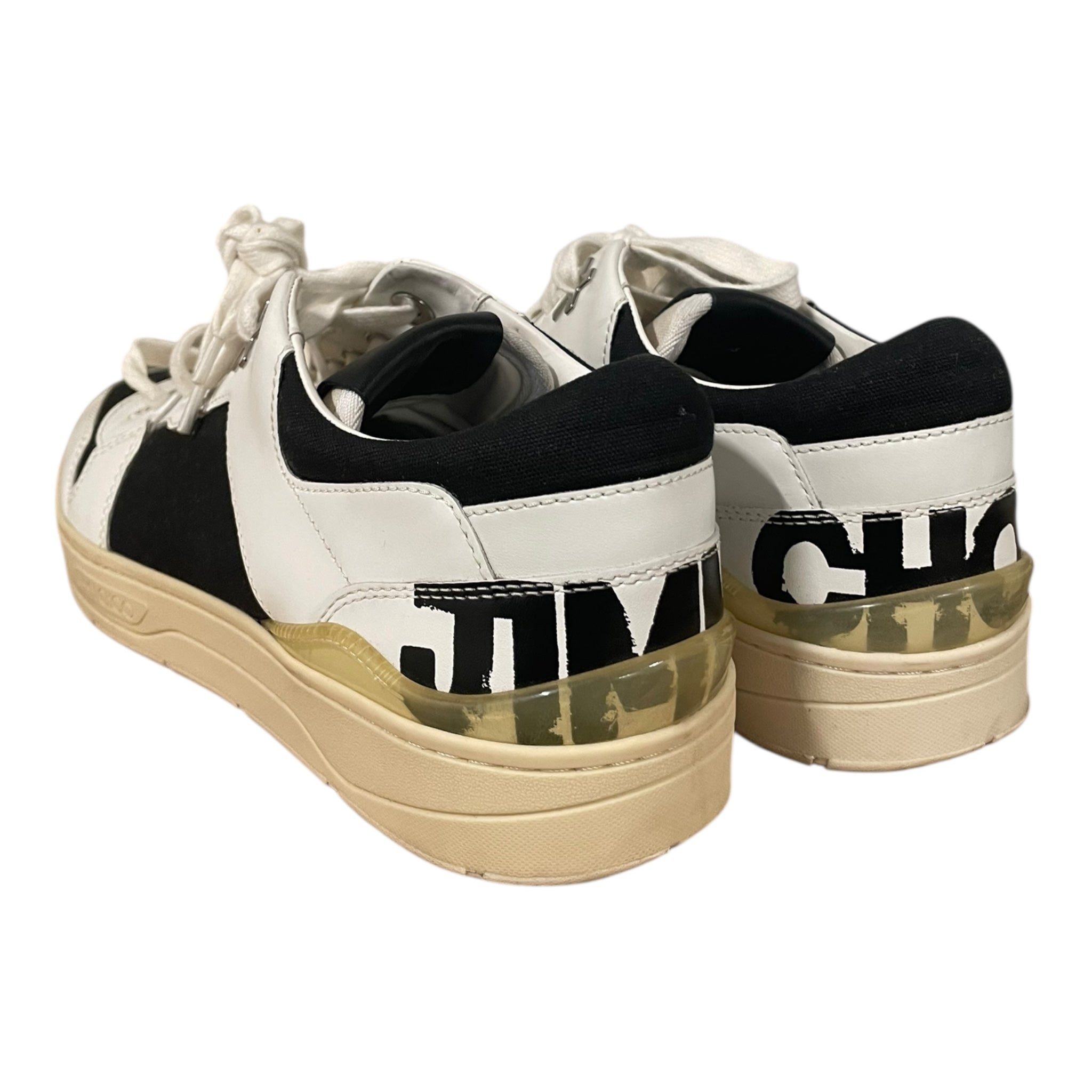 JIMMY CHOO/Low-Sneakers/EU 43/WHT/TRAINERS/ LEATHER/CANVAS view 2