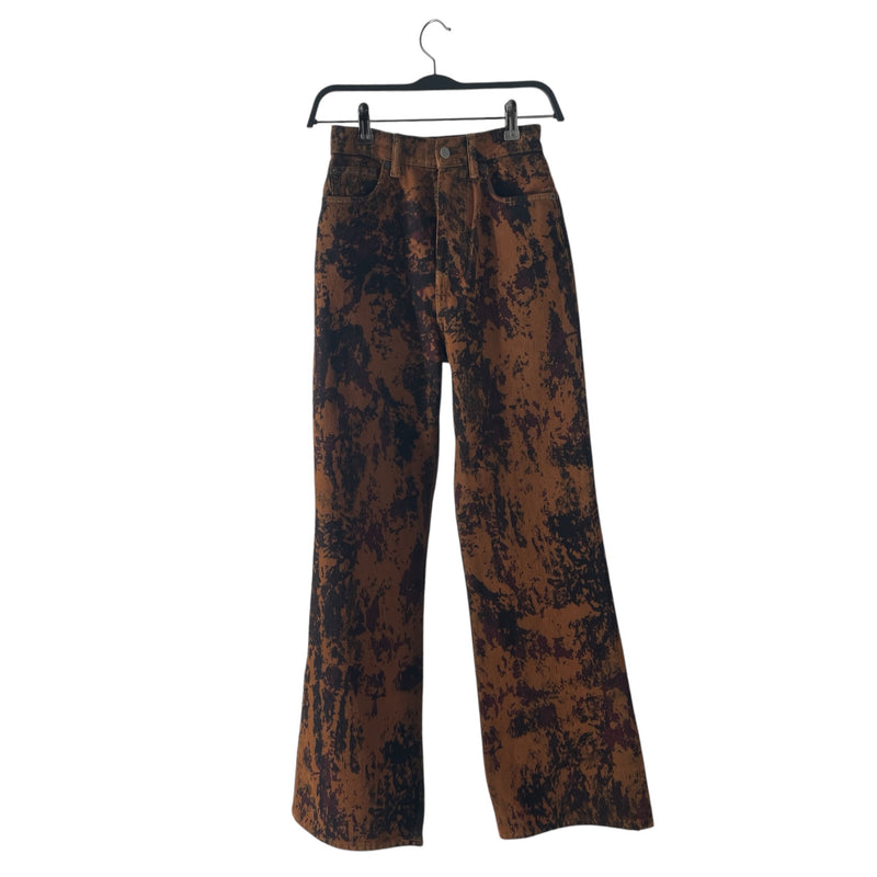 Acne Studios/Wide Leg Pants/30/All Over Print/Denim/BRW/BLEACH WASH SPLATTR EFFECT