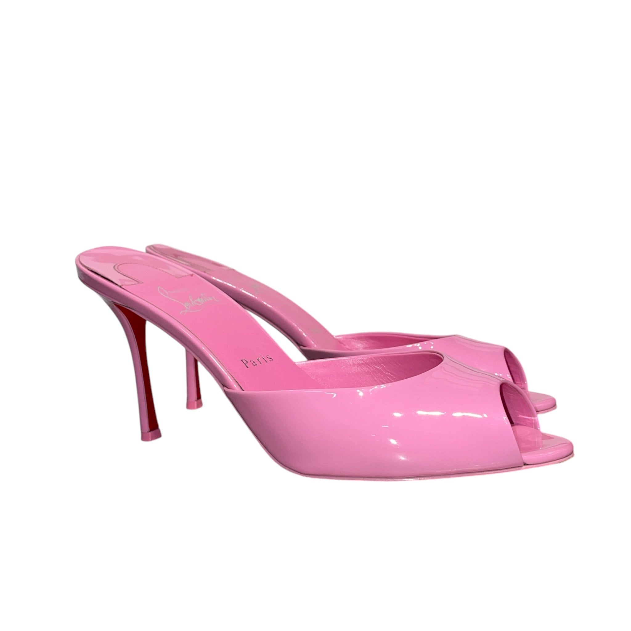 Christian Louboutin/Heels/EU 41/Leather/PNK/'ME DOLLY' PINK PATENT MULES view 1
