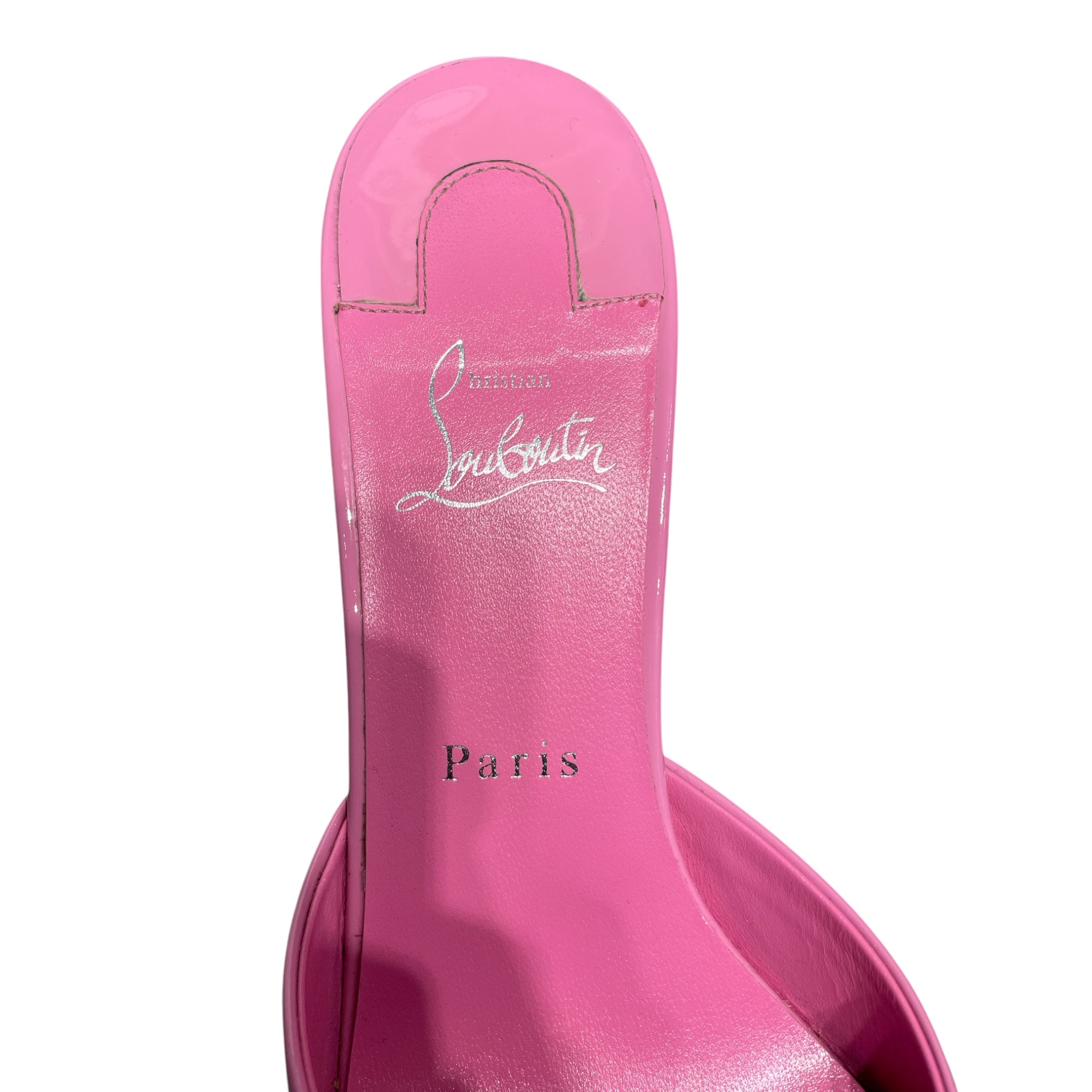 Christian Louboutin/Heels/EU 41/Leather/PNK/'ME DOLLY' PINK PATENT MULES view 3