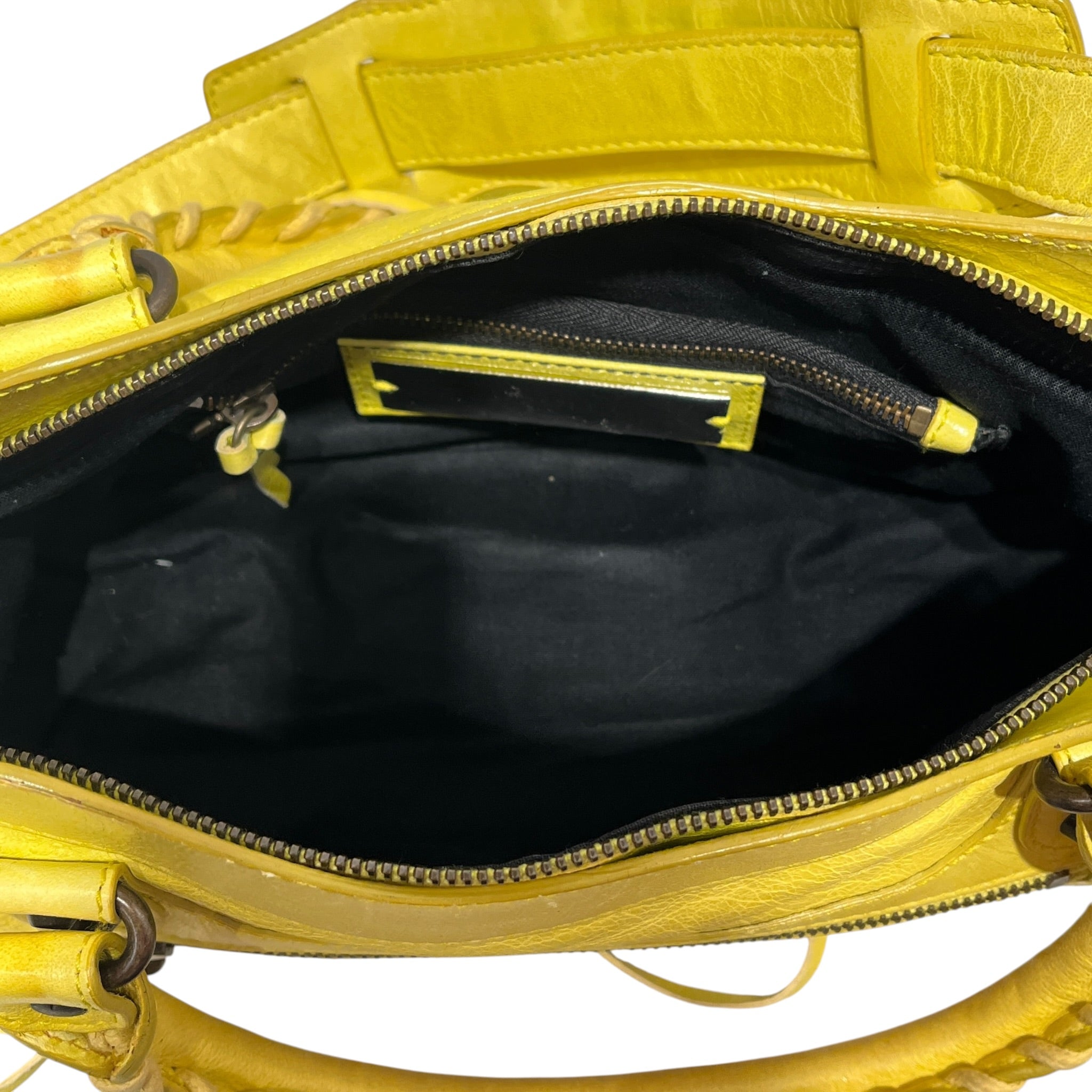 BALENCIAGA/Hand Bag/Leather/YEL/city classic small view 4