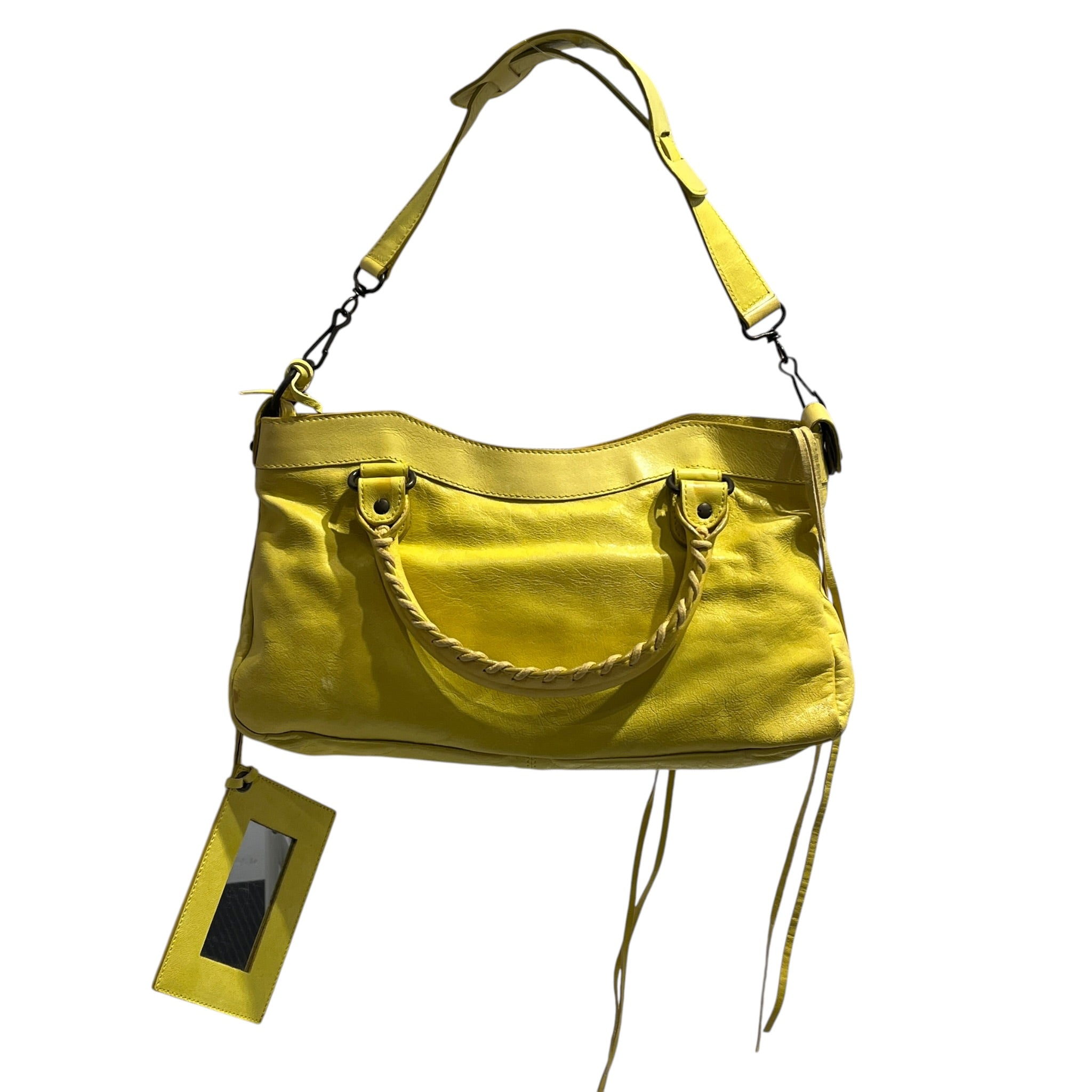BALENCIAGA/Hand Bag/Leather/YEL/city classic small view 2