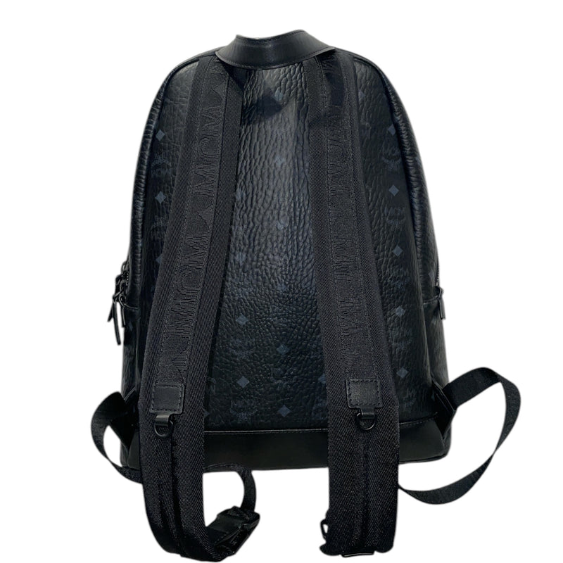 MCM/Backpack/Monogram/Leather/BLK/Stark