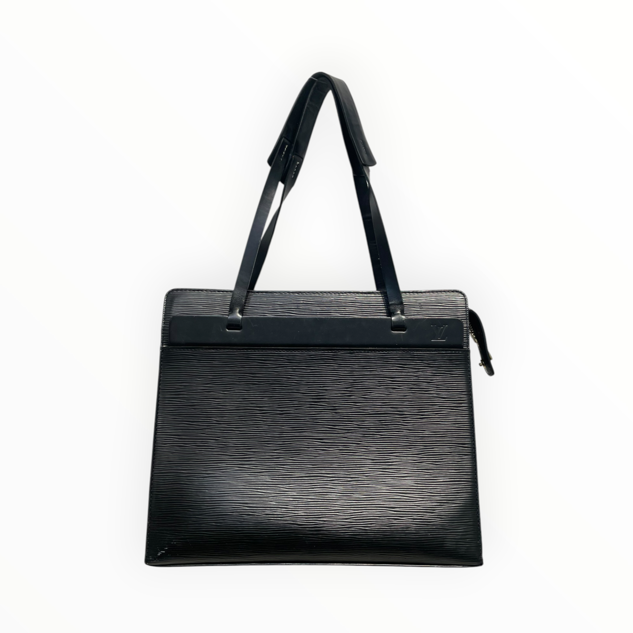 LOUIS VUITTON/Tote Bag/Leather/BLK/CROISETTE PM view 1