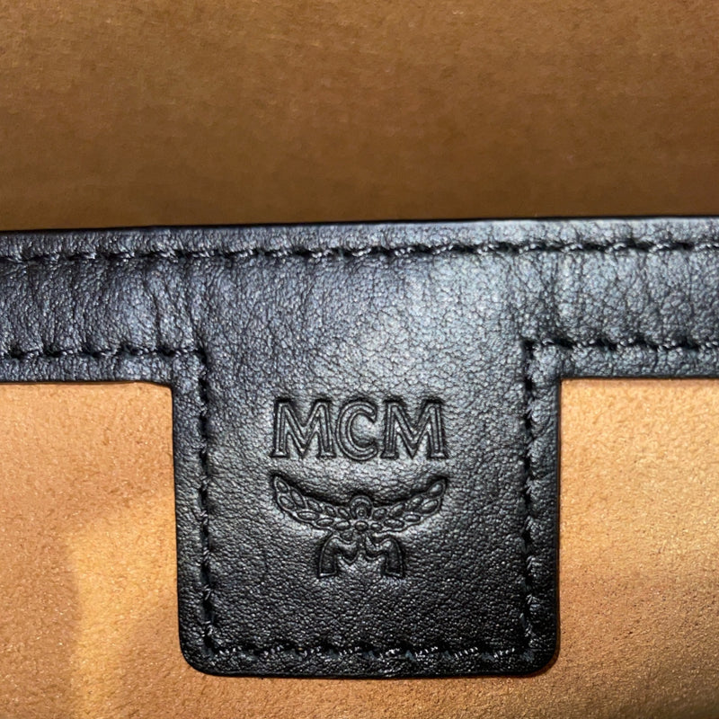 MCM/Backpack/Monogram/Leather/BLK/Stark