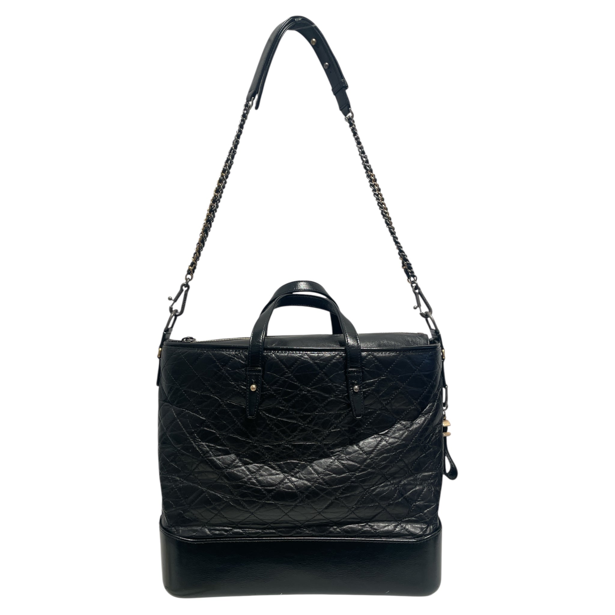 CHANEL/Tote Bag/Leather/BLK/Gabrielle Tote view 1
