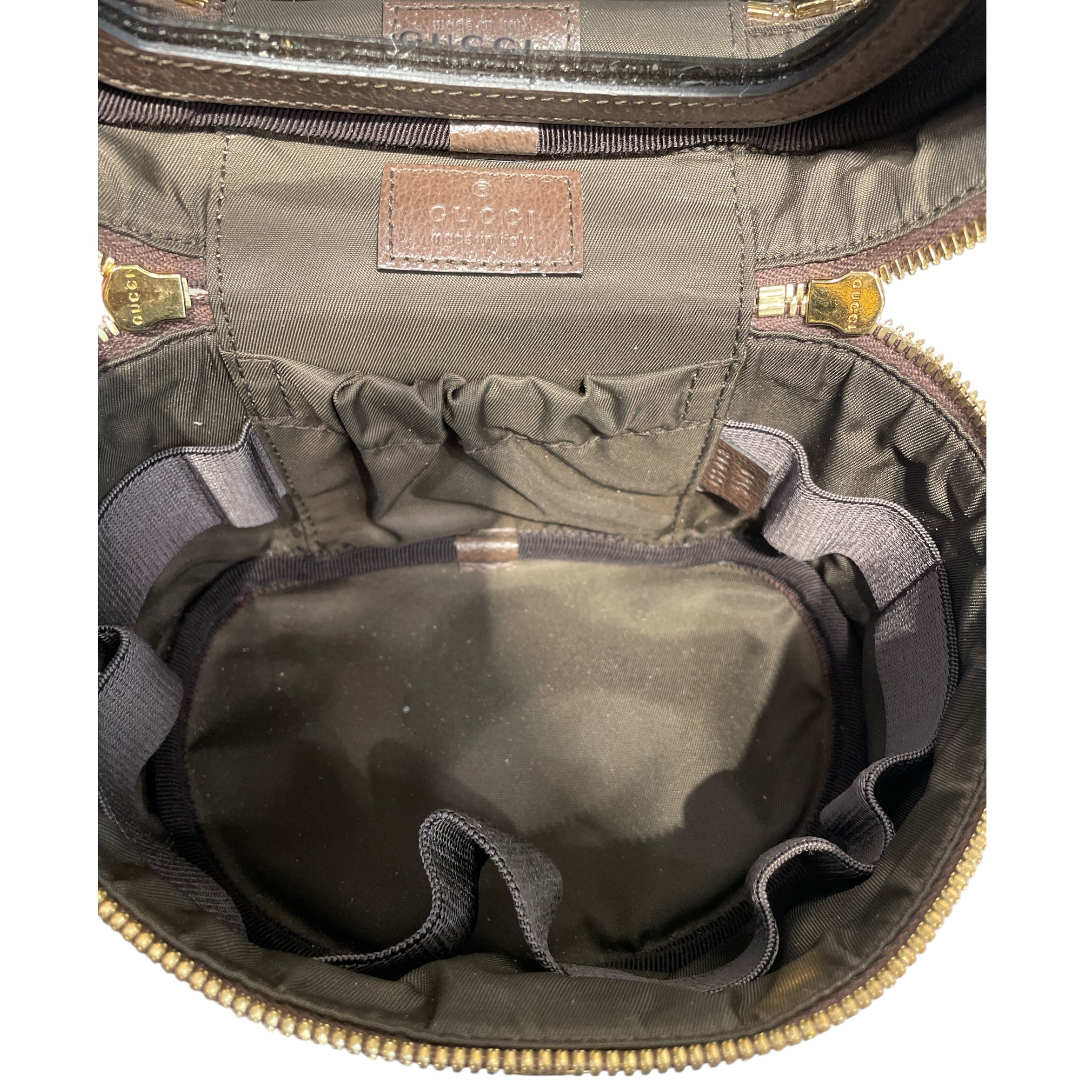 GUCCI/Hand Bag/Monogram/Leather/BRW/SMALL VANITY BAG view 4