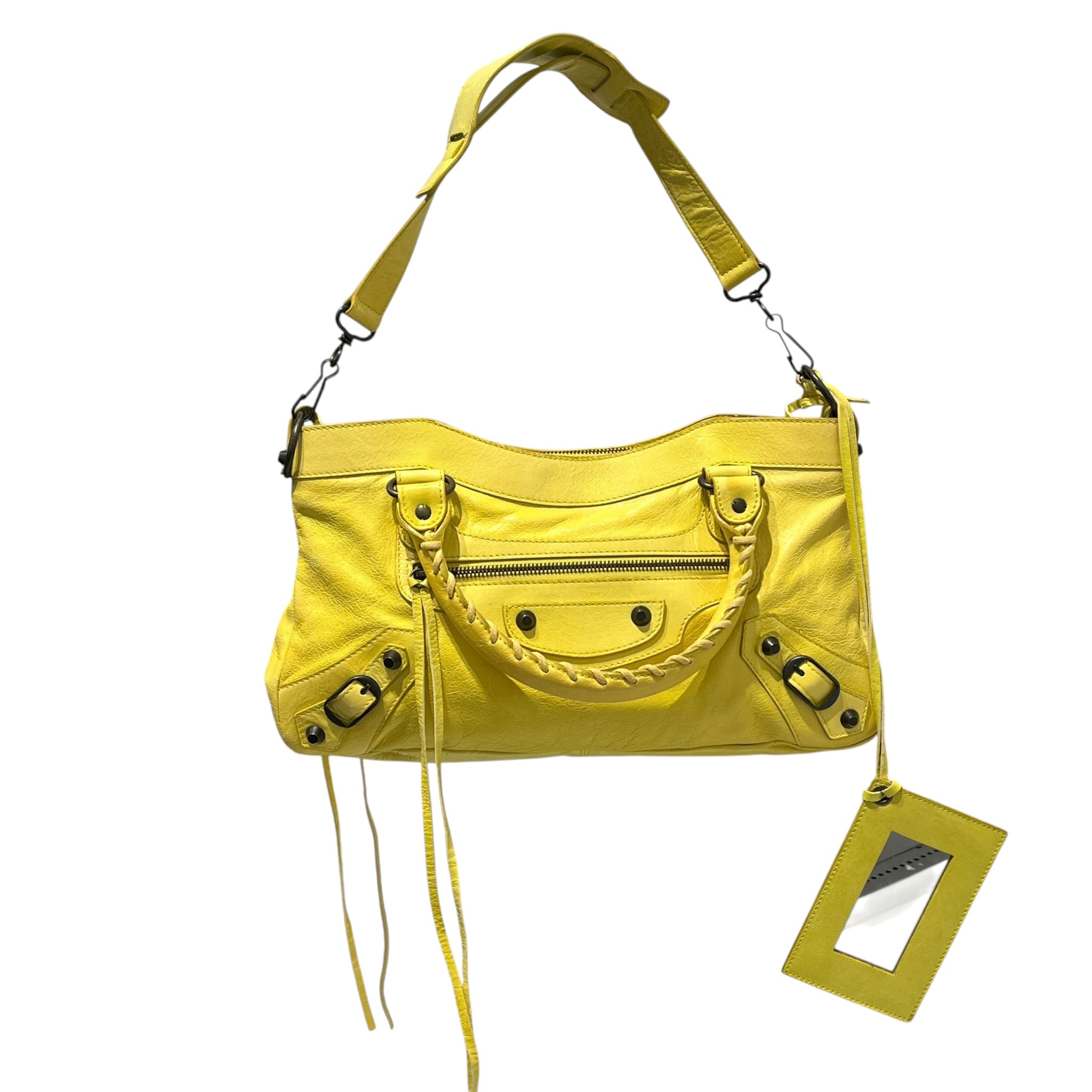BALENCIAGA/Hand Bag/Leather/YEL/city classic small view 1