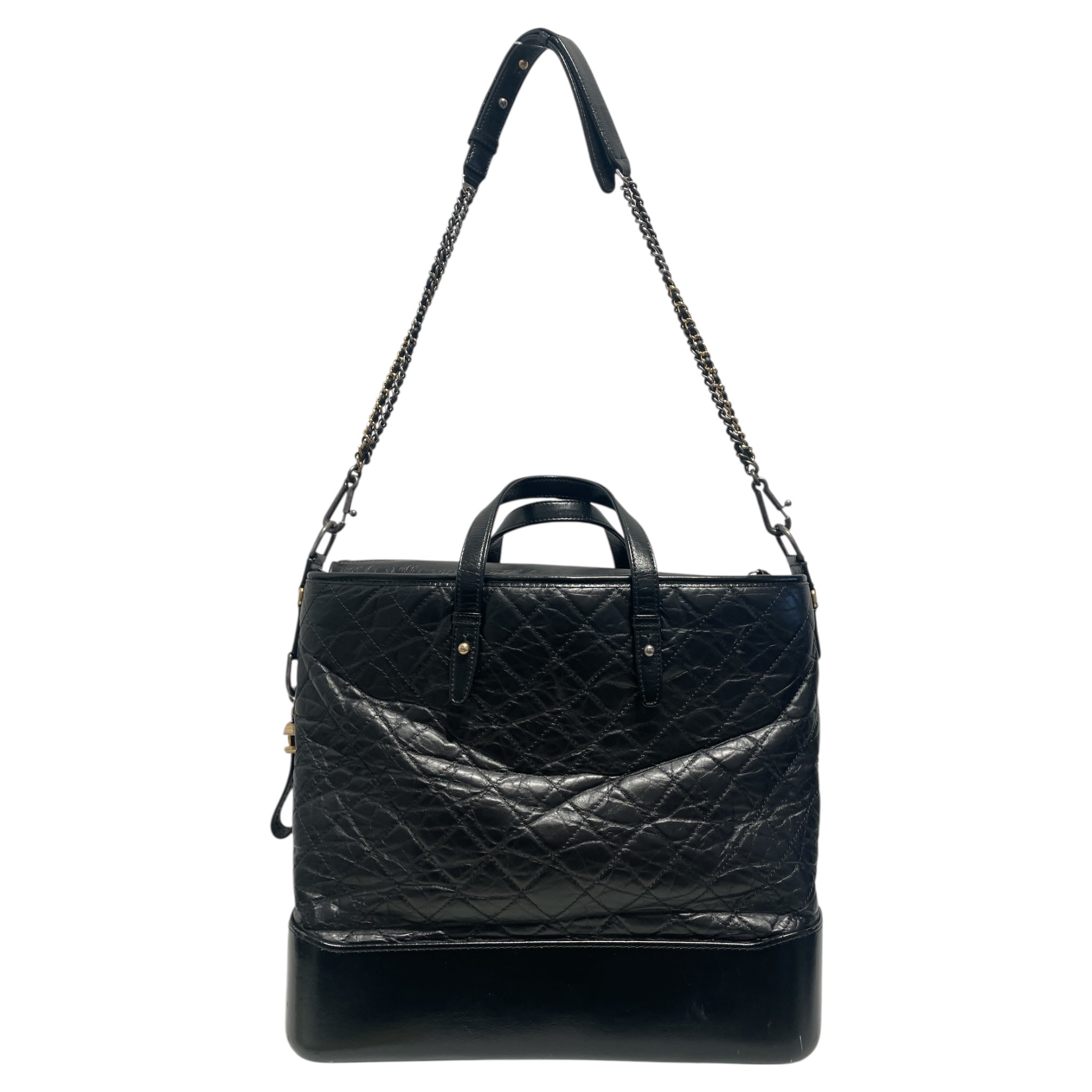 CHANEL/Tote Bag/Leather/BLK/Gabrielle Tote view 2