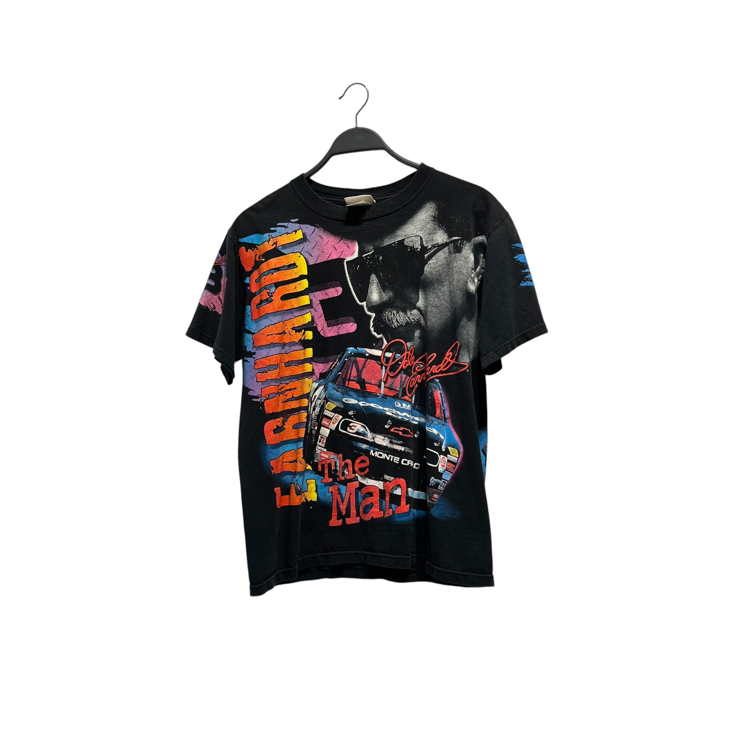 VINTAGE/T-Shirt/M/Cotton/BLK/All Over Print/AOP DALE EARNHART view 2