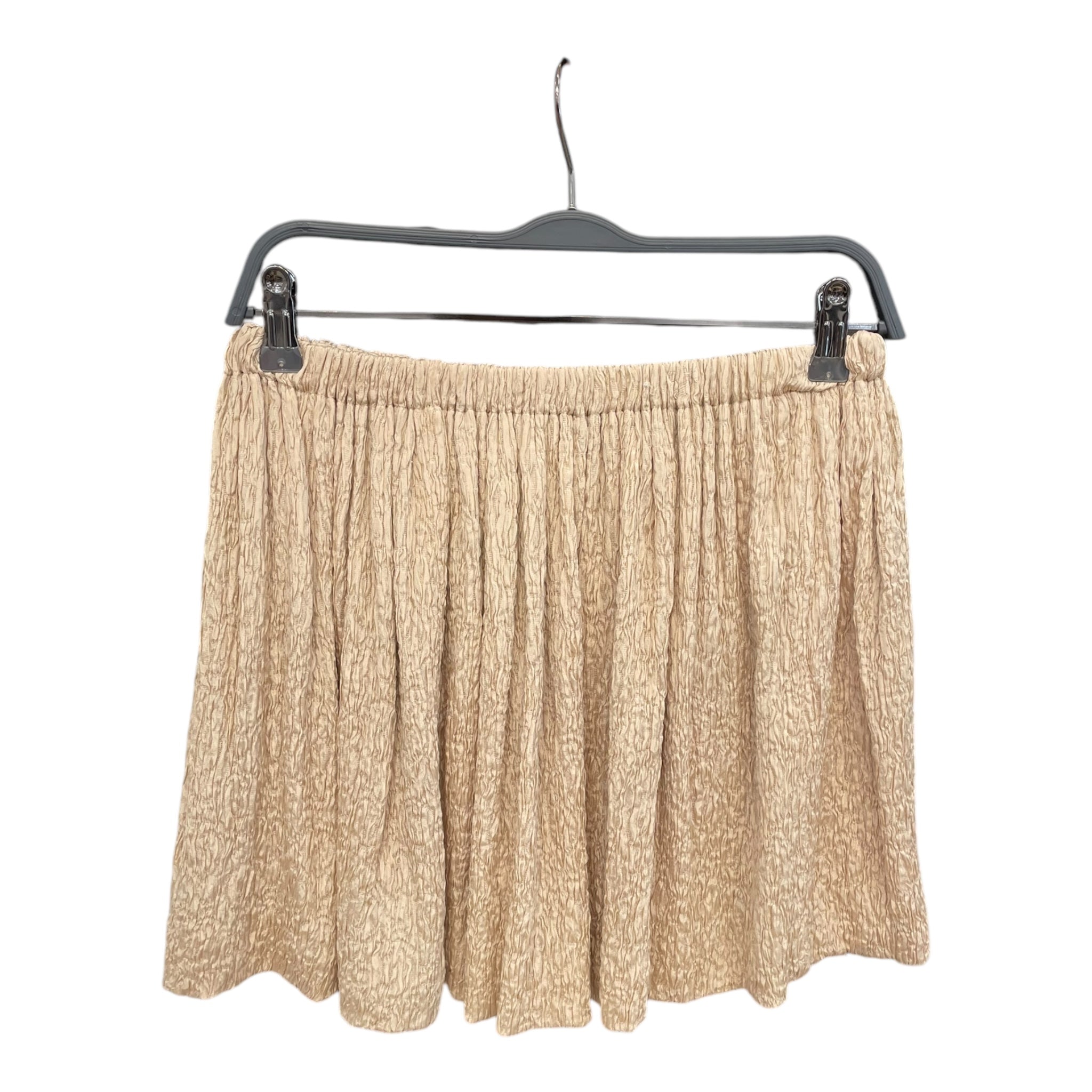 MIU MIU/Skirt/42/Silk/GLD/Ruched Mini Skirt - Elastic view 2