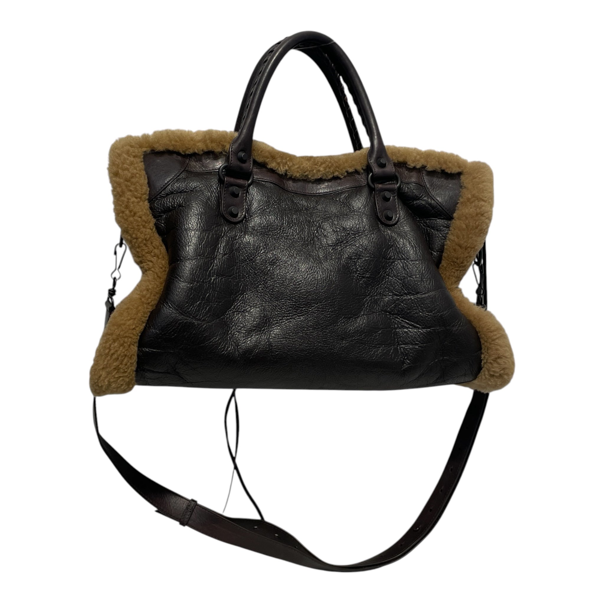 BALENCIAGA/Hand Bag/Lambskin/BRW/fleece lined city bag view 2