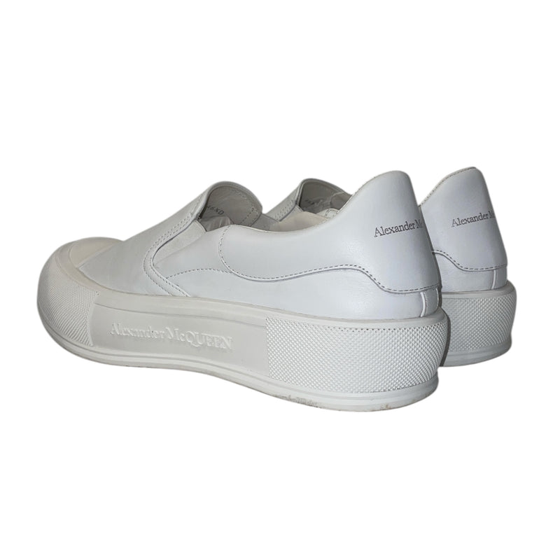 Alexander McQueen/Low-Sneakers/EU 46.5/Leather/WHT/Deck Skate
