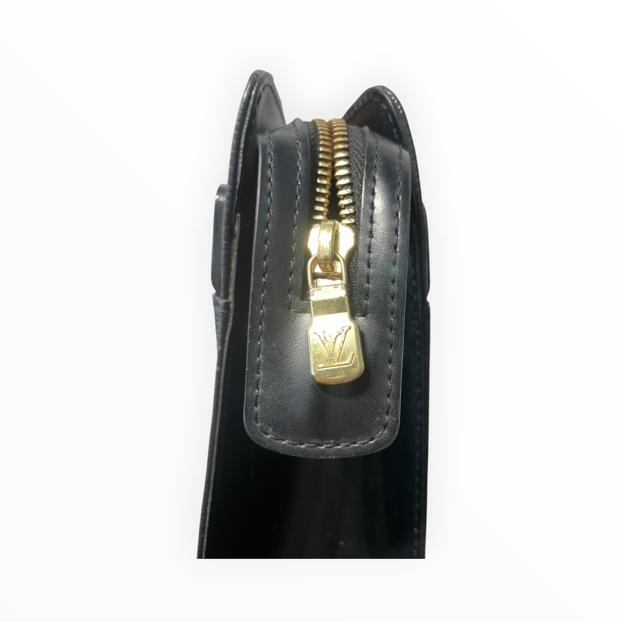 LOUIS VUITTON/Tote Bag/Leather/BLK/CROISETTE PM view 4