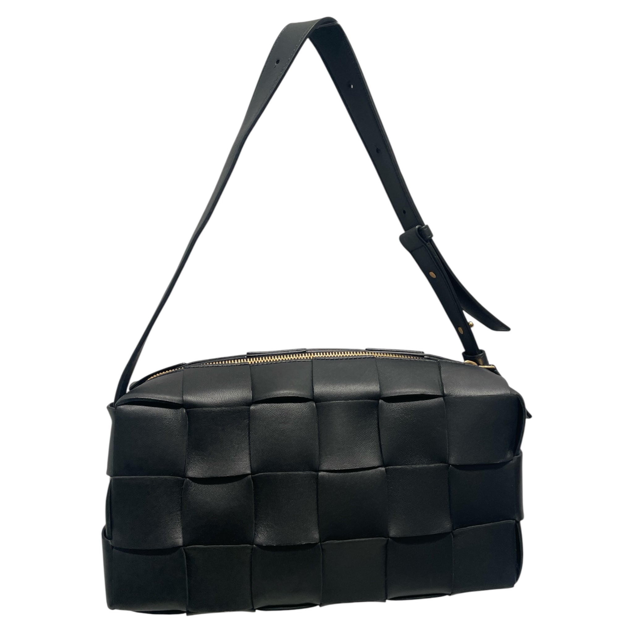 BOTTEGA VENETA/Cross Body Bag/Leather/BLK/ view 1