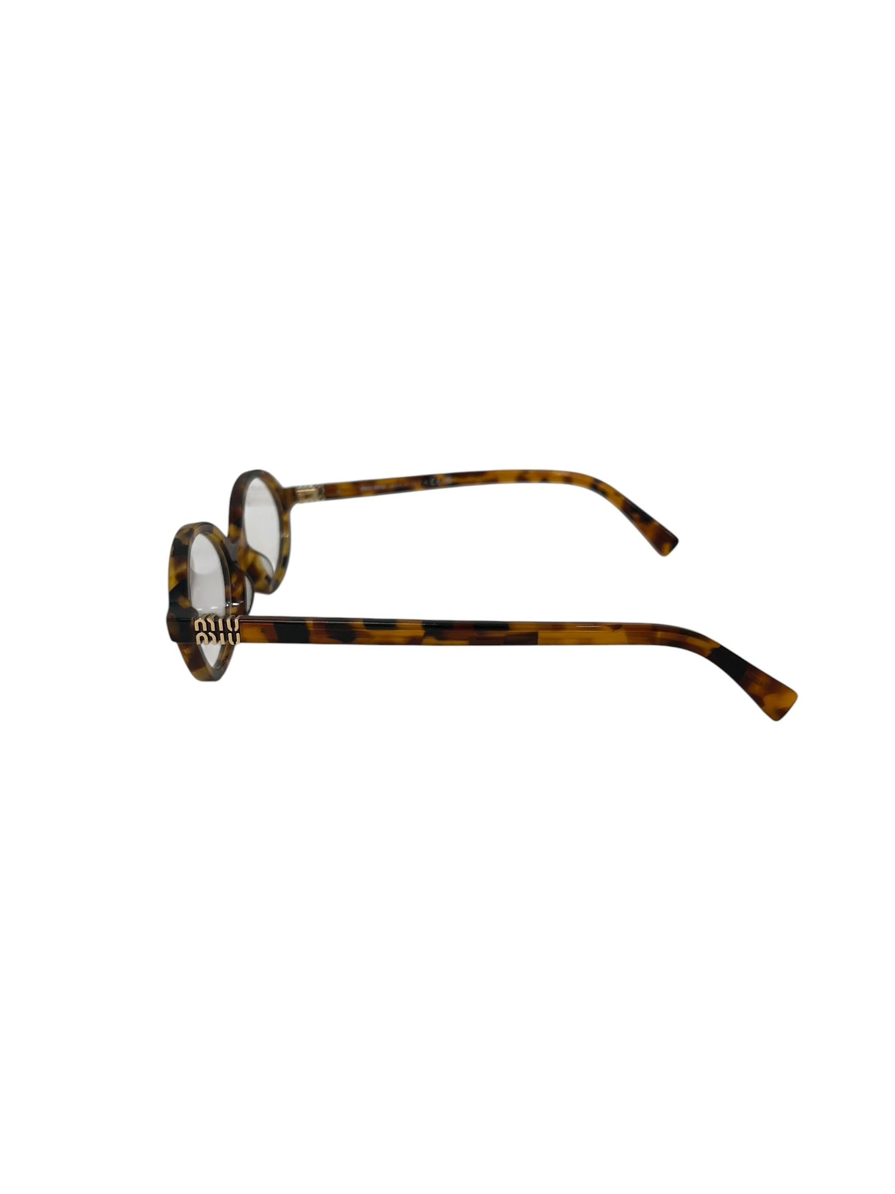 MIU MIU/Glasses/Leopard/Plastic/BLK/BLUE LIGHT GLASSES view 2